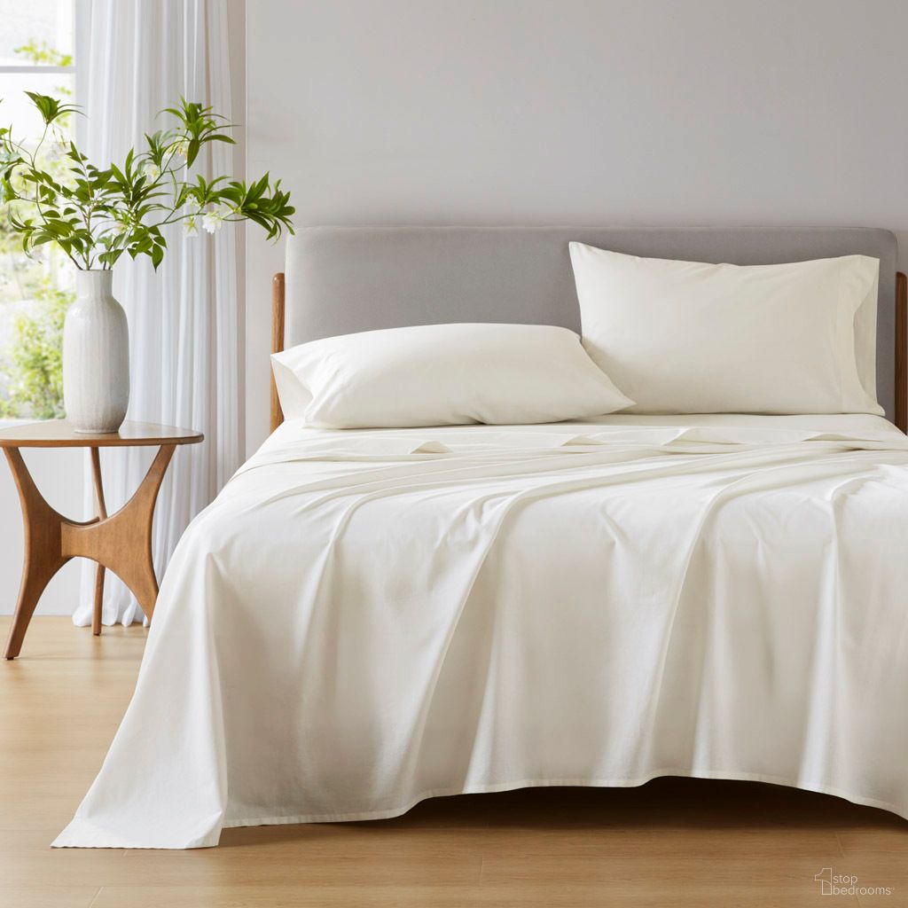 The appearance of Cotton 144TC Cotton Solid Sheet Set In Ivory designed by Olliix in the transitional interior design. This ivory piece of furniture  was selected by 1StopBedrooms from Cotton 144TC Collection to add a touch of cosiness and style into your home. Sku: AM20-0360. Bed Size: California King. Material: Cotton.