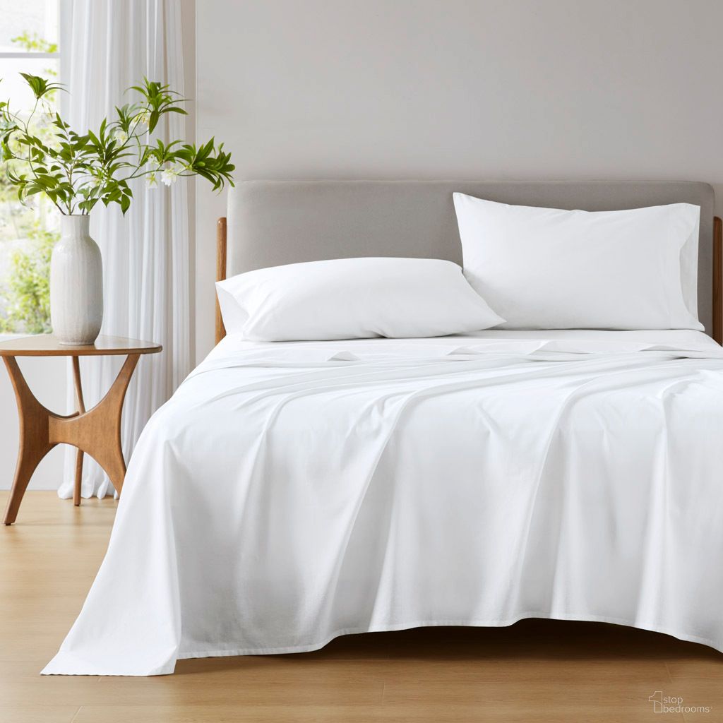Cotton 144TC Cotton Solid Sheet Set In White