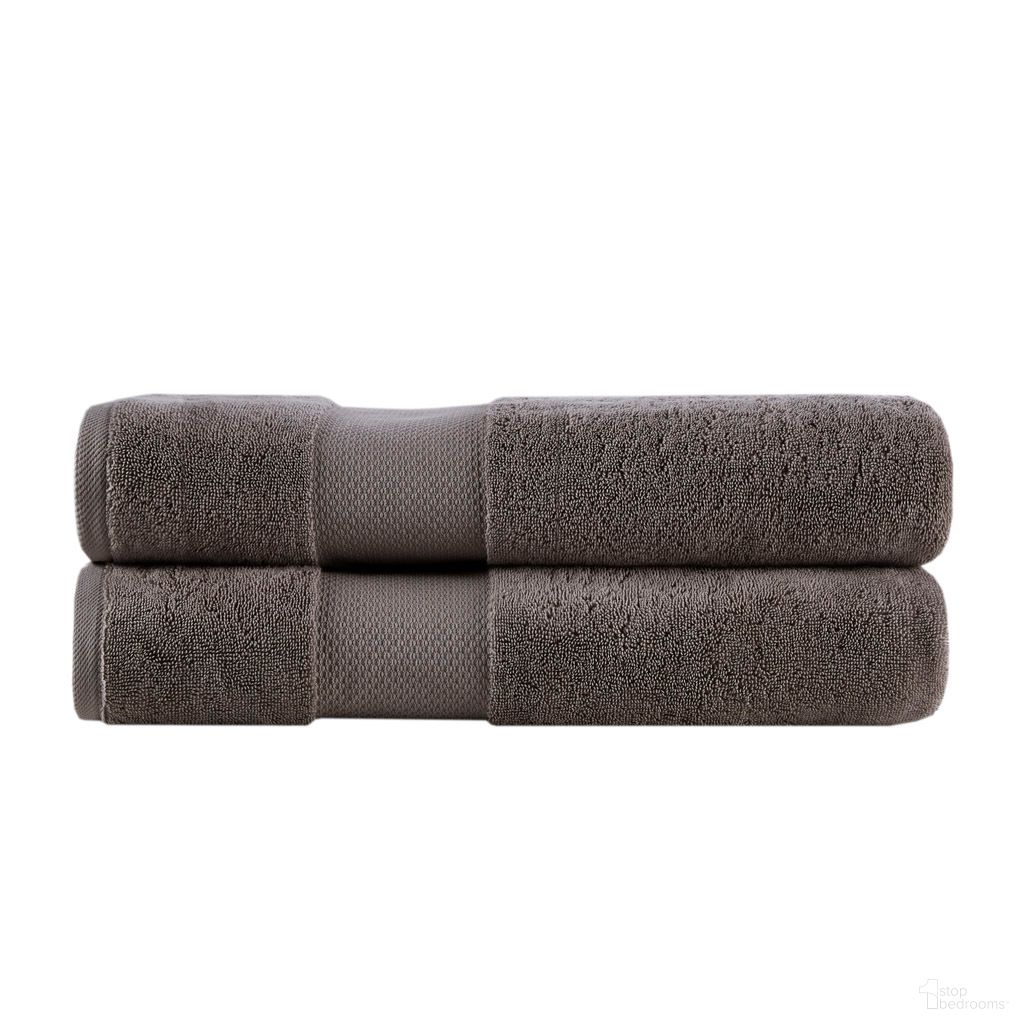 The appearance of Cotton Bath Sheet 2 Piece Set In Charcoal designed by Olliix in the transitional interior design. This charcoal piece of furniture  was selected by 1StopBedrooms from  to add a touch of cosiness and style into your home. Sku: MPS73-532. Material: Cotton.
