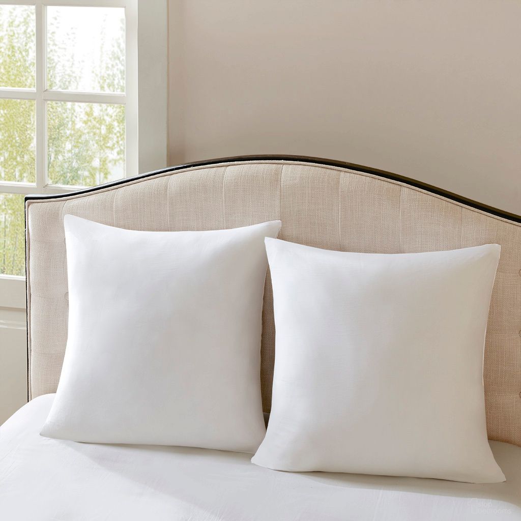 The appearance of Cotton Sateen Euro Pillow In White designed by Olliix in the modern / contemporary interior design. This white piece of furniture was selected by 1StopBedrooms from Cotton Collection to add a touch of cosiness and style into your home. Sku: MPS30-267. Material: Polyester.