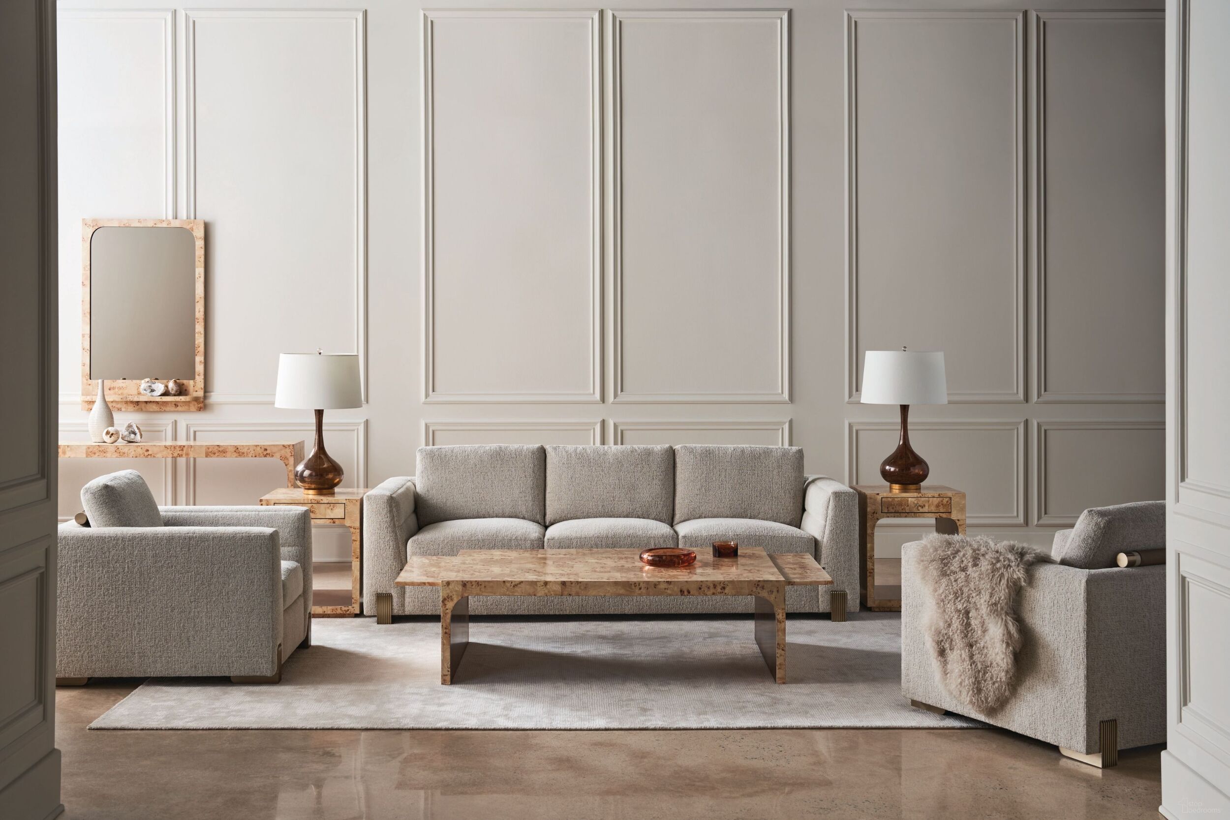 The appearance of Counter Balance Caracole Upholstery Living Room Set In Champagne Gold designed by Caracole in the modern / contemporary interior design. This champagne gold piece of furniture was selected by 1StopBedrooms from Caracole Upholstery Collection to add a touch of cosiness and style into your home. Sku: UPH-022-012-A;UPH-022-032-A. Material: Metal.
