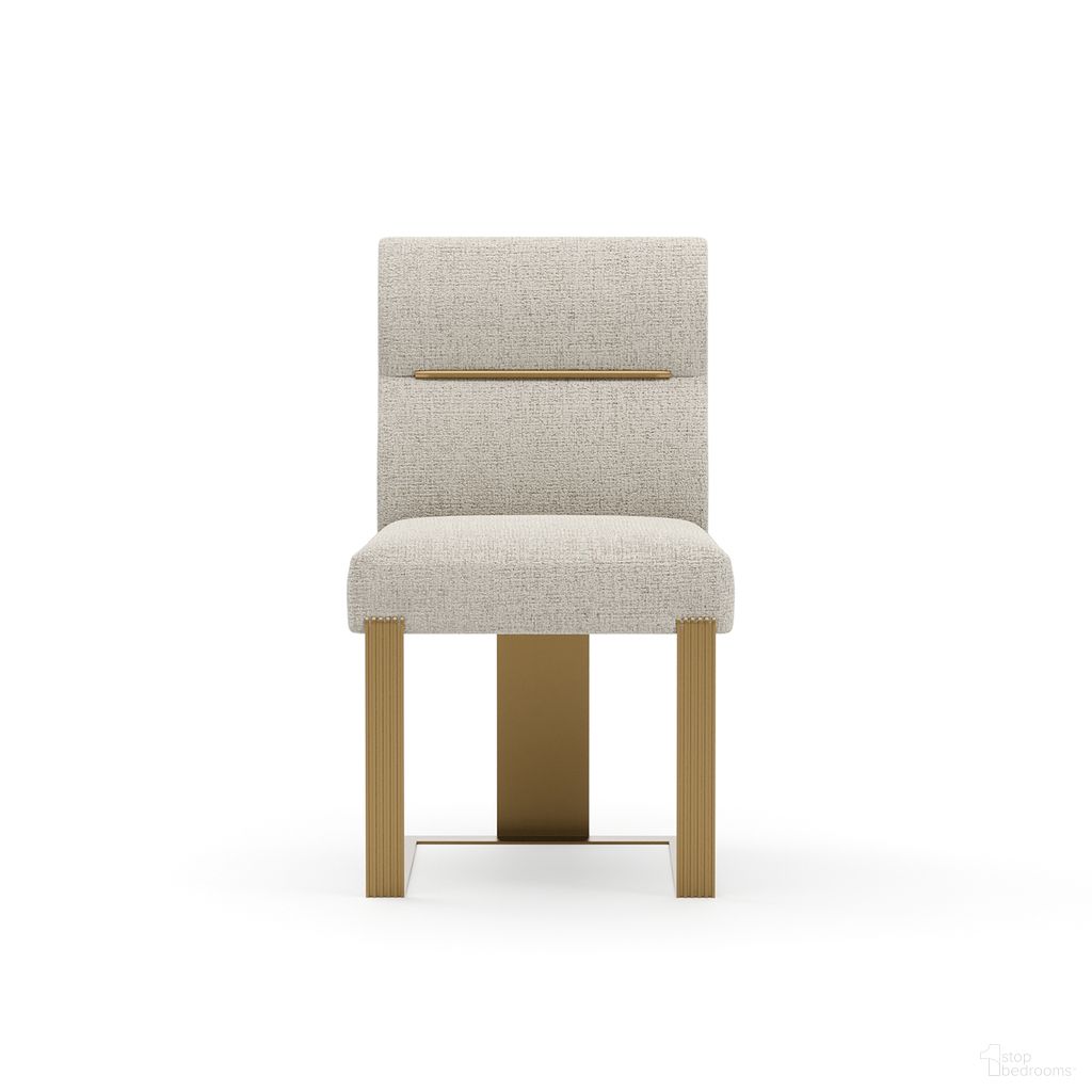 Counter Balance Dining Chair In Gray and Gold