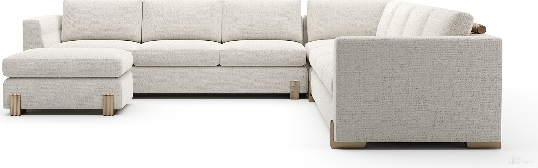 The appearance of Counter Balance L Sectional Large In Cream designed by Caracole in the modern / contemporary interior design. This cream piece of furniture was selected by 1StopBedrooms from Counter Balance Collection to add a touch of cosiness and style into your home. Sku: UPH-425V-044-A;UPH-425V-CR8-A;UPH-425V-LS8-A;UPH-425V-RS8-A. Material: Metal.