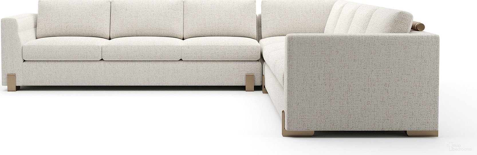 The appearance of Counter Balance L Sectional without Ottoman In Cream designed by Caracole in the modern / contemporary interior design. This cream piece of furniture was selected by 1StopBedrooms from Counter Balance Collection to add a touch of cosiness and style into your home. Sku: UPH-425V-SEC23-A. Material: Woven.