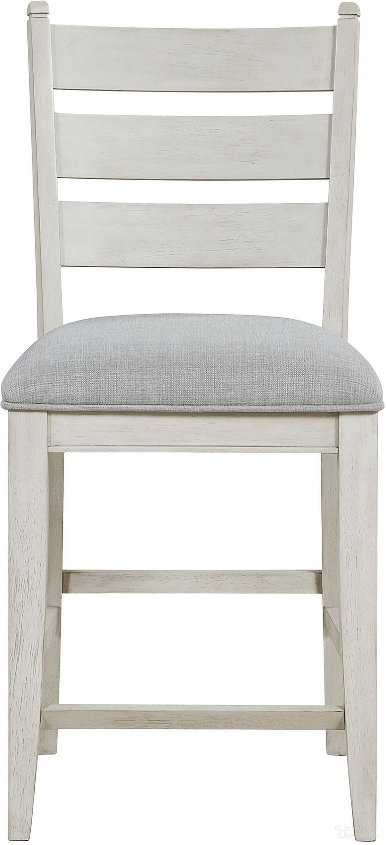 The appearance of Wyatt Counter Height Chair Set of 2 In White designed by Homelegance in the transitional interior design. This white piece of furniture  was selected by 1StopBedrooms from Wyatt Collection to add a touch of cosiness and style into your home. Sku: 6017-24. Material: Wood.