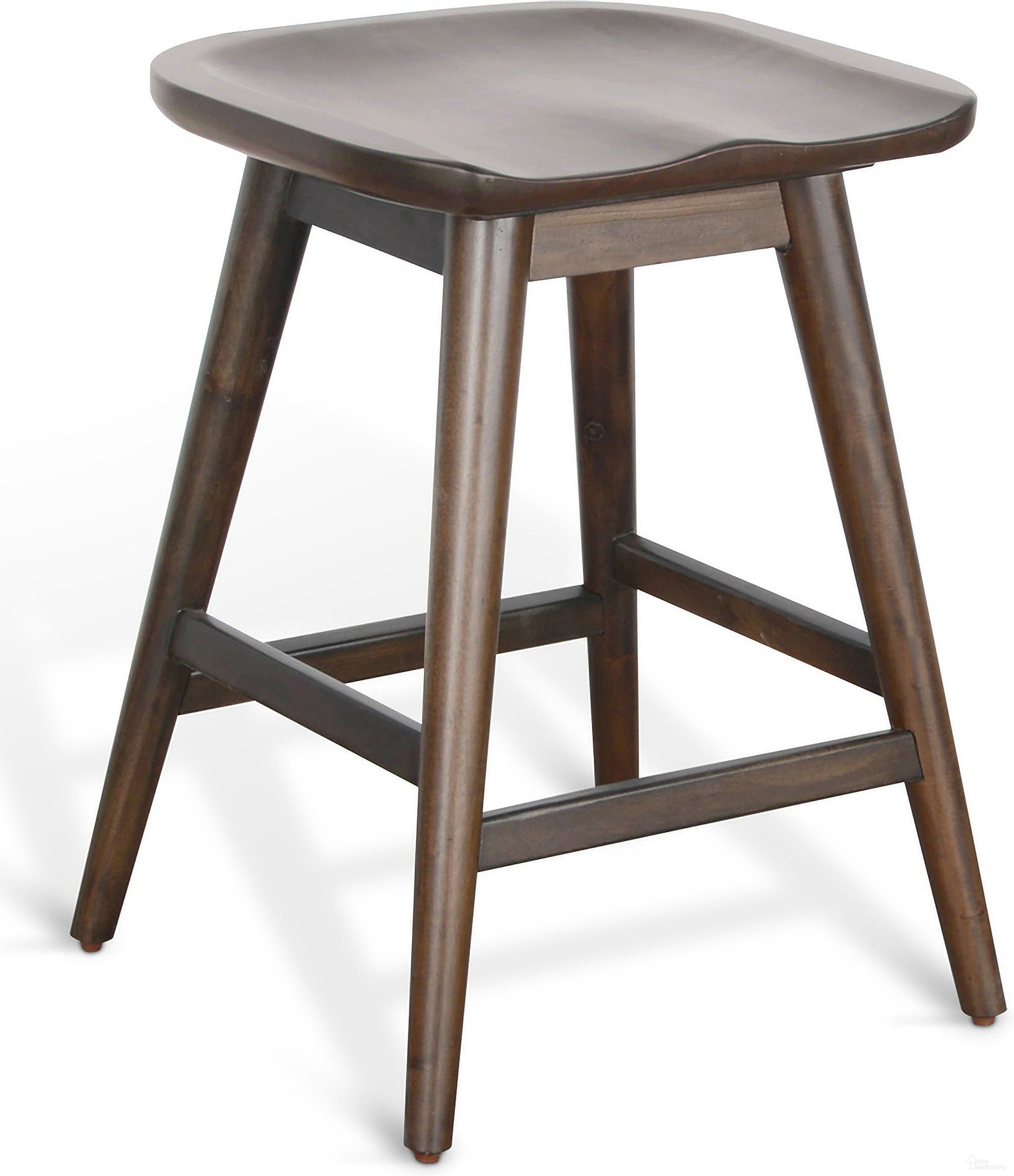 The appearance of Counter Stool with Saddle Seat In Coffee Bean designed by Sunny Designs in the traditional interior design. This coffee bean piece of furniture  was selected by 1StopBedrooms from 2094 Collection to add a touch of cosiness and style into your home. Sku: 2094CB-S. Material: Solid Wood.