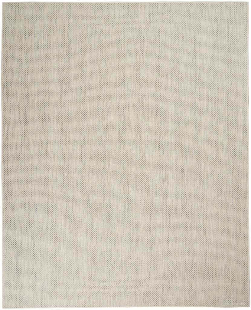 Courtyard 12' x 15' Rug In Ivory and Silver