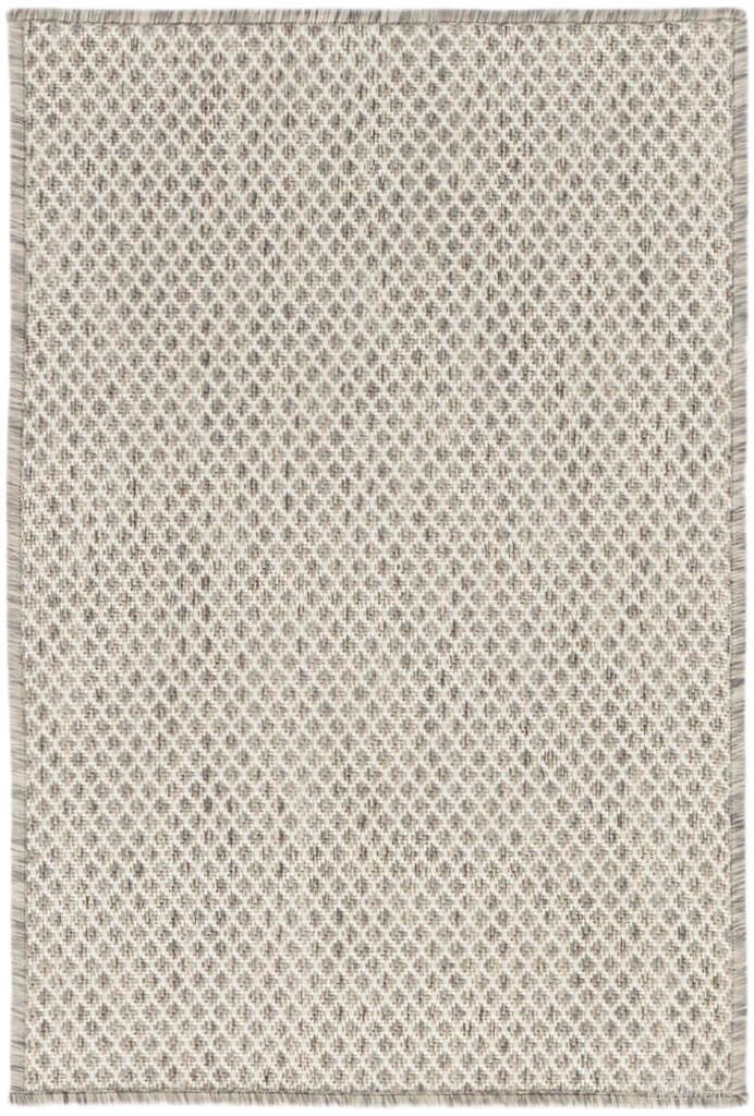 Courtyard 2' x 3' Rug In Ivory and Silver
