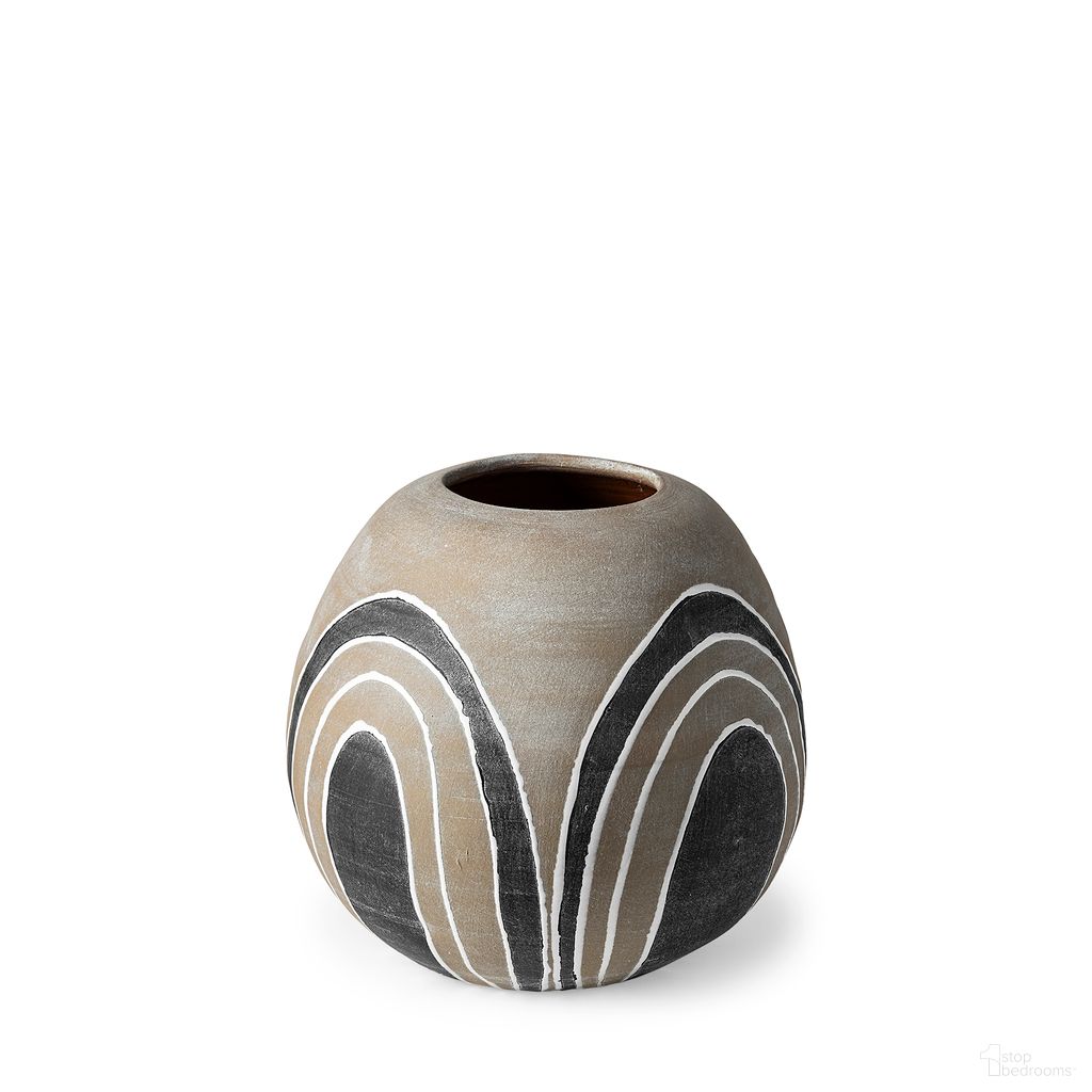 The appearance of Cove Small Ceramic Vase In Gray designed by Mercana in the modern / contemporary interior design. This gray piece of furniture  was selected by 1StopBedrooms from Cove Collection to add a touch of cosiness and style into your home. Sku: 68905. Material: Ceramic.