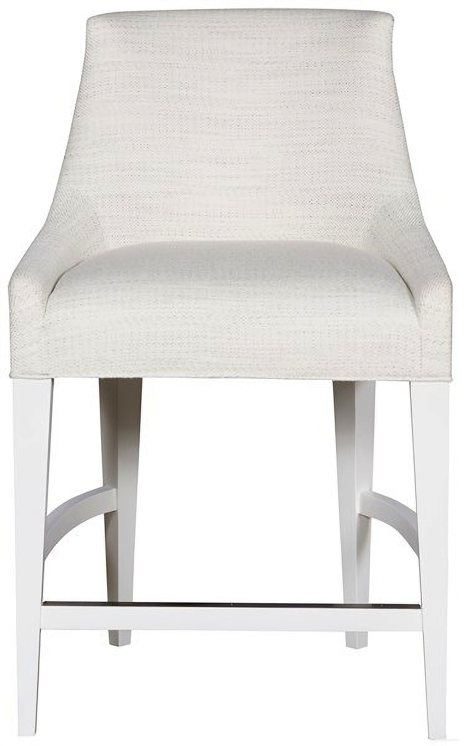 The appearance of Cove Counter Stool In White designed by Vanguard Furniture in the transitional interior design. This white piece of furniture was selected by 1StopBedrooms from Cove Collection to add a touch of cosiness and style into your home. Sku: T400-CS. Material: Upholstery.