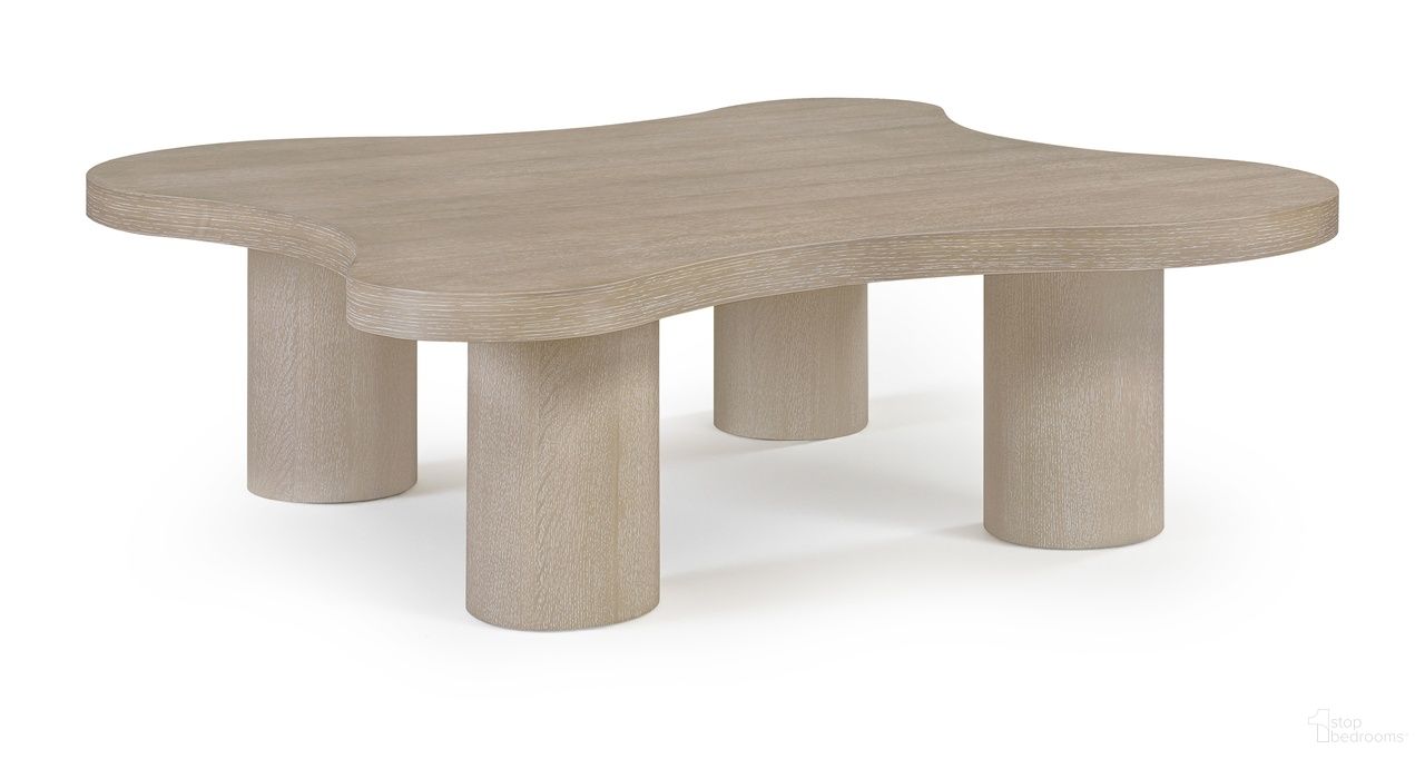 Cove Oak Veneer and Solid Wood Coffee Table In Natural