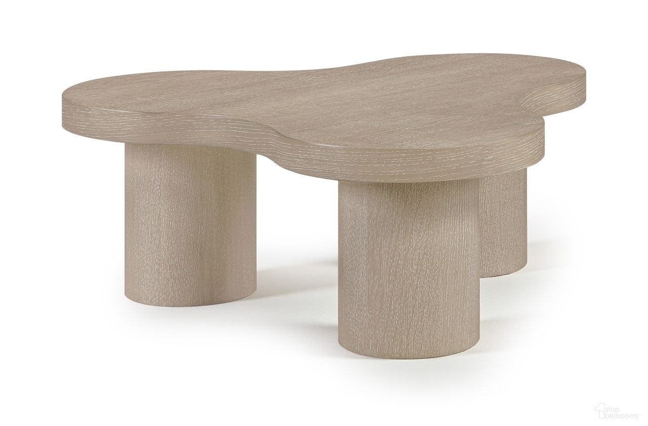 Cove Oak Veneer and Solid Wood Coffee Table In Natural