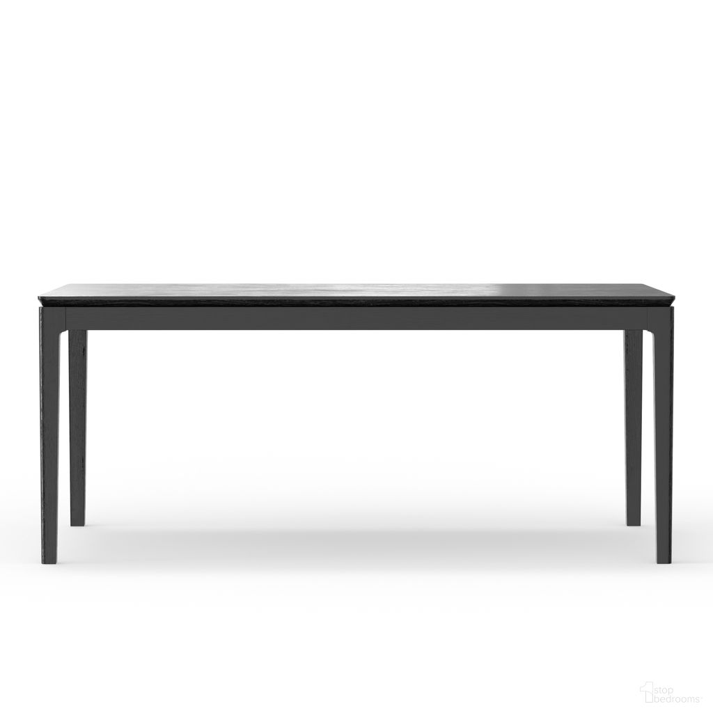 The appearance of Cove Rectangular Dining Table In Vintage Black designed by Alpine in the modern / contemporary interior design. This vintage black piece of furniture  was selected by 1StopBedrooms from Cove Collection to add a touch of cosiness and style into your home. Sku: 3859-72. Table Base Style: Legs. Table Top Shape: Rectangular. Material: Veneer. Size: 38" x 72".