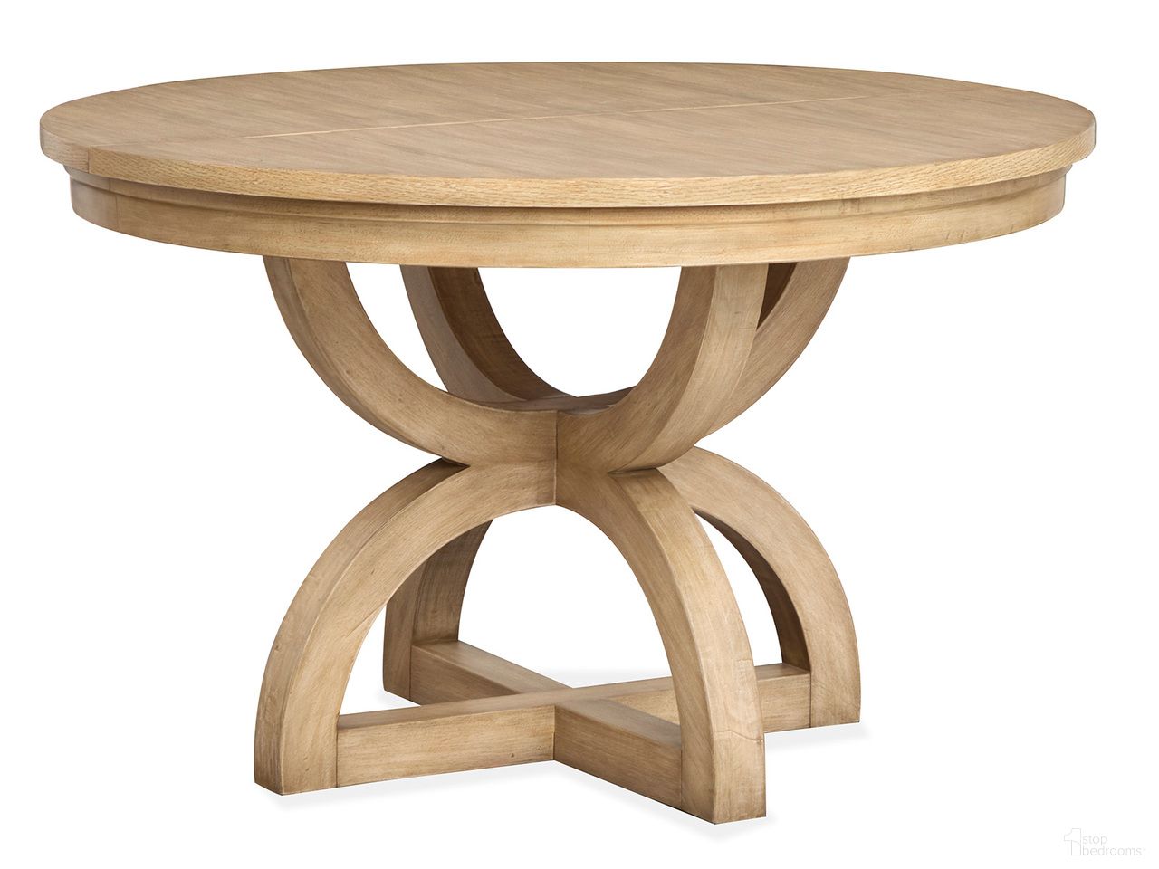 The appearance of Coventry Extendable 48 Inch Round Dining Table In Honey Maple designed by Magnussen in the modern / contemporary interior design. This honey maple piece of furniture  was selected by 1StopBedrooms from Coventry Collection to add a touch of cosiness and style into your home. Sku: D6480-22T;D6480-22B. Table Base Style: Pedestal. Table Top Shape: Round. Size: 48". Material: Oak Veneer.
