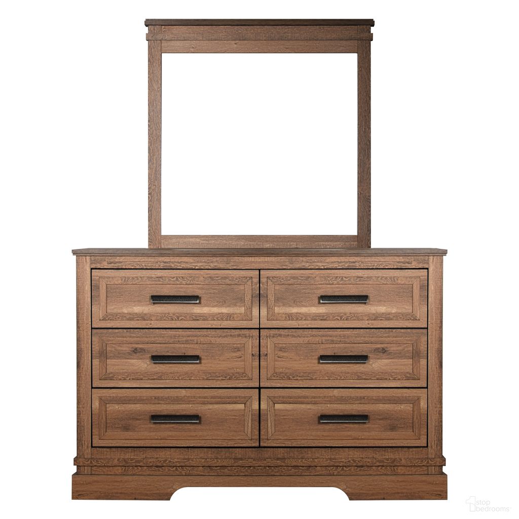 The appearance of Coventry Hall Pecan Mirror In Brown designed by New Classic in the rustic / southwestern interior design. This brown piece of furniture was selected by 1StopBedrooms from Coventry Hall Collection to add a touch of cosiness and style into your home. Sku: B1828-060. Material: Wood.