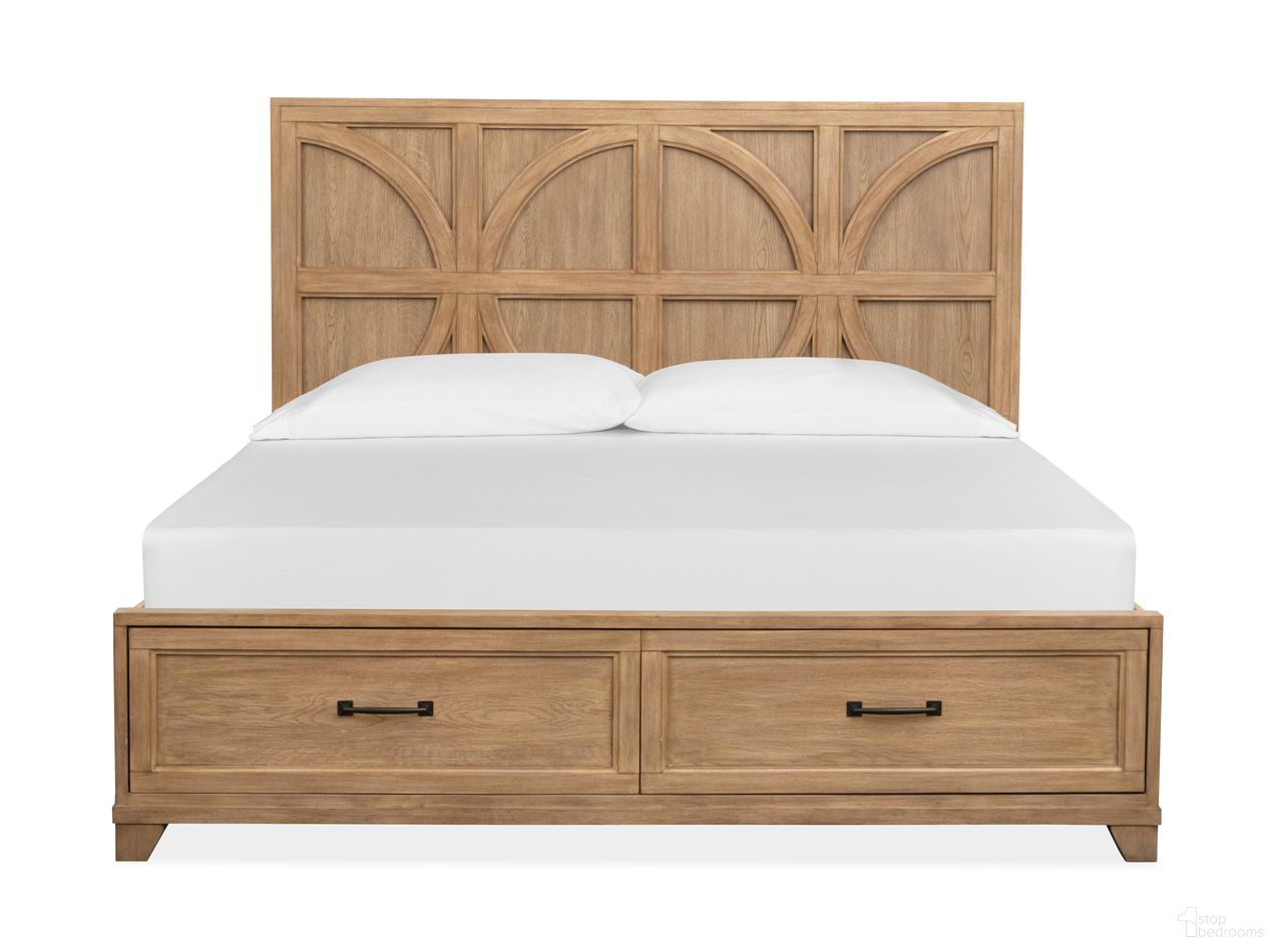 Coventry Queen Panel Storage Bed In Honey Wheat