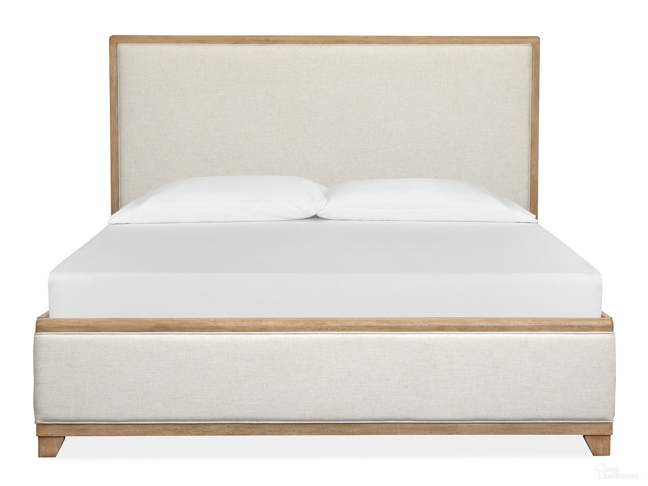 Coventry Queen Upholstered Panel Bed In Honey Wheat