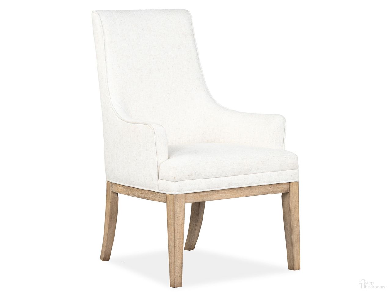 The appearance of Coventry Upholstered Host Chair Set of 2 In Honey Maple designed by Magnussen in the modern / contemporary interior design. This honey maple piece of furniture  was selected by 1StopBedrooms from Coventry Collection to add a touch of cosiness and style into your home. Sku: D6480-76. Chair Type: Arm Chair. Material: Oak Veneer.