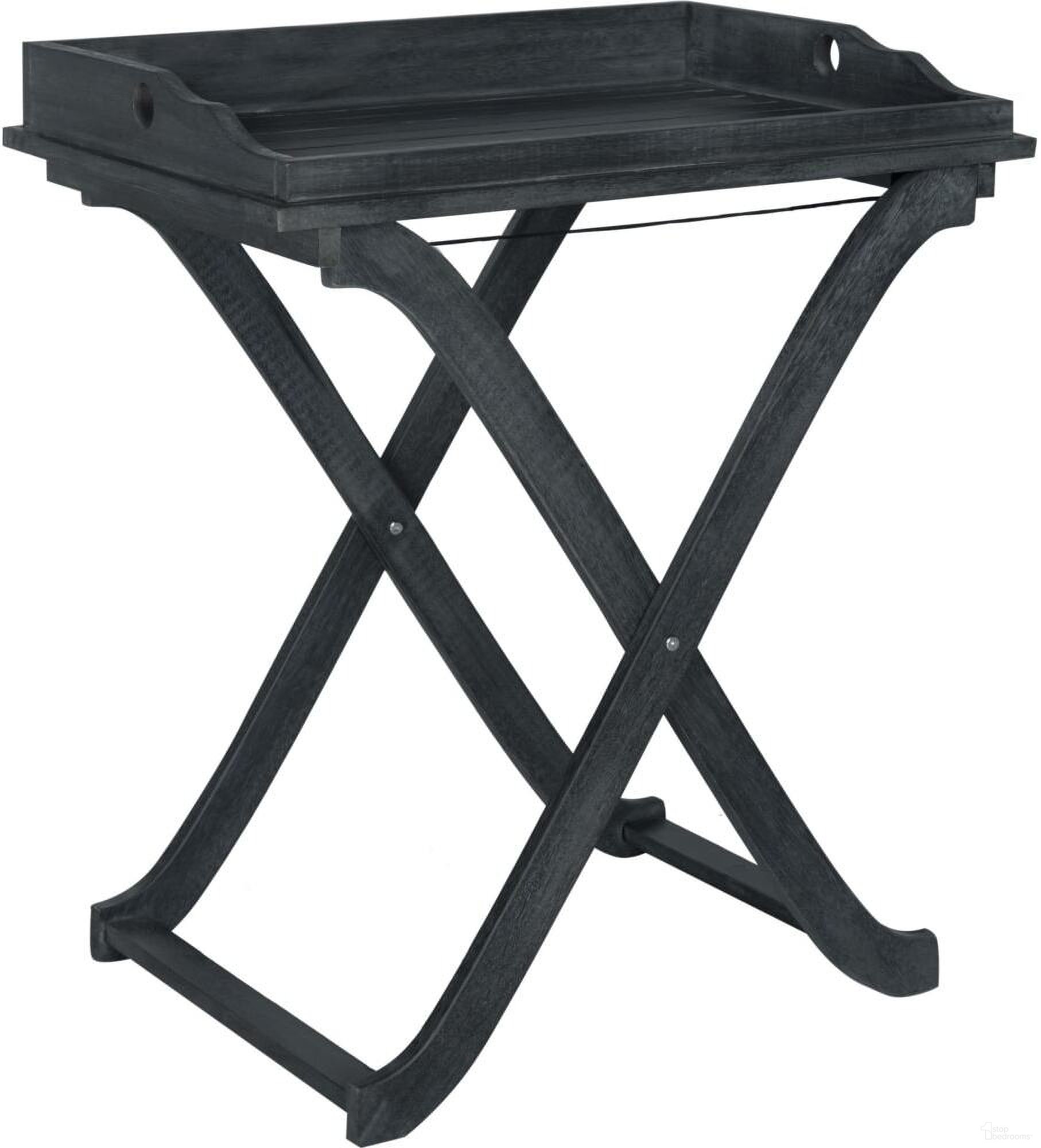 Covina Dark Slate Grey Tray Table