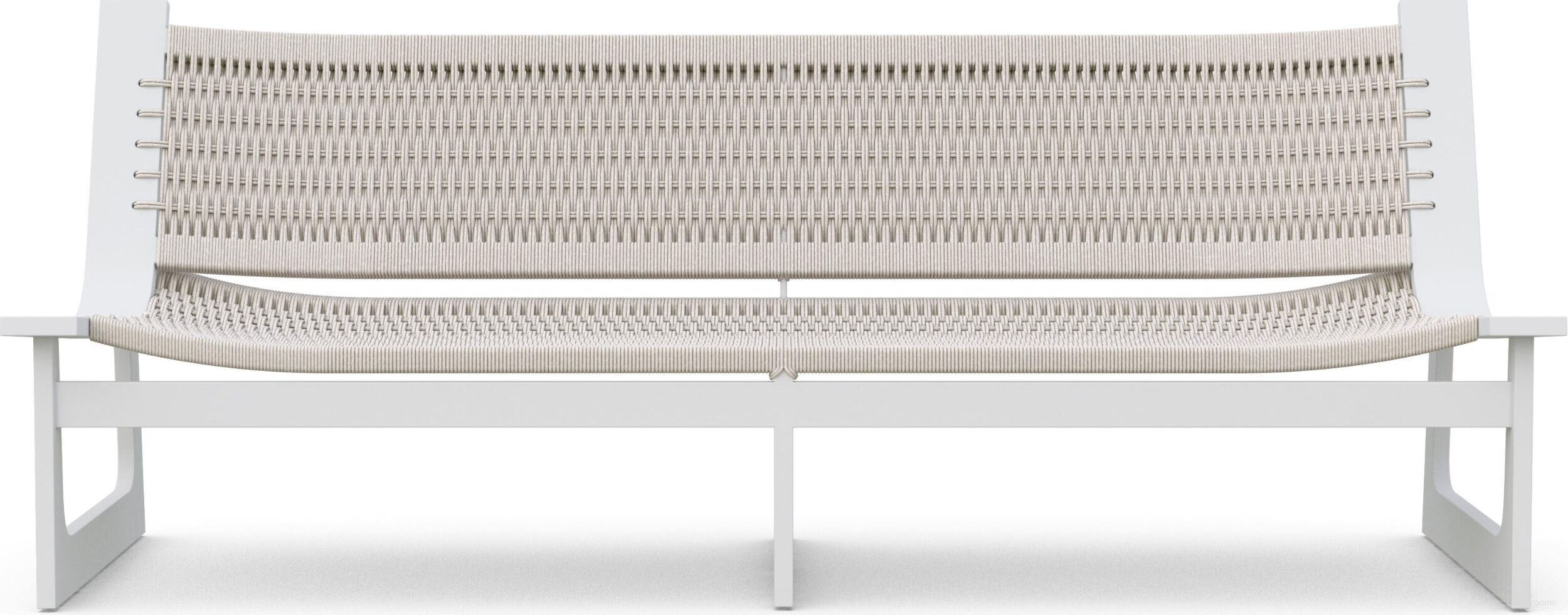 Cozumel 3 Seat Sofa In Matte White