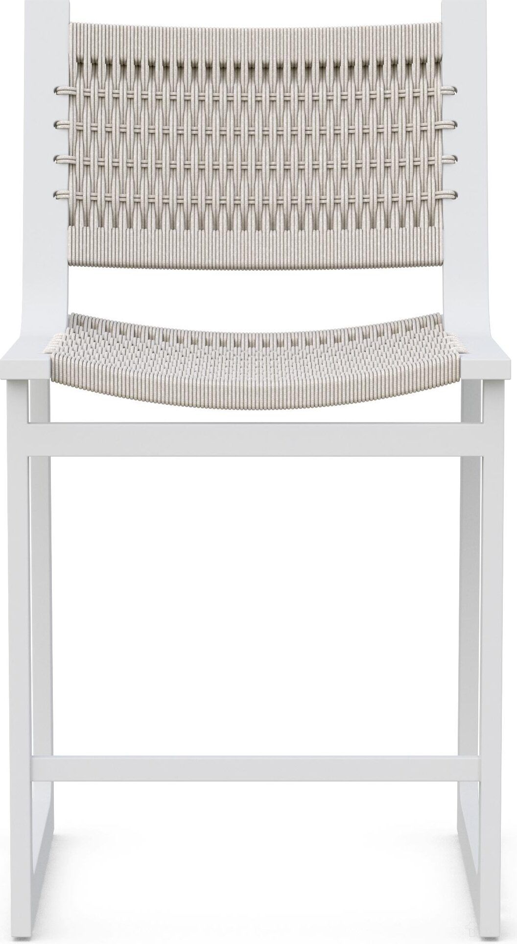 The appearance of Cozumel Barstool In Matte White designed by Azzurro Living in the transitional interior design. This matte white piece of furniture was selected by 1StopBedrooms from Cozumel Collection to add a touch of cosiness and style into your home. Sku: COZ-TR17BS. Material: Aluminum.