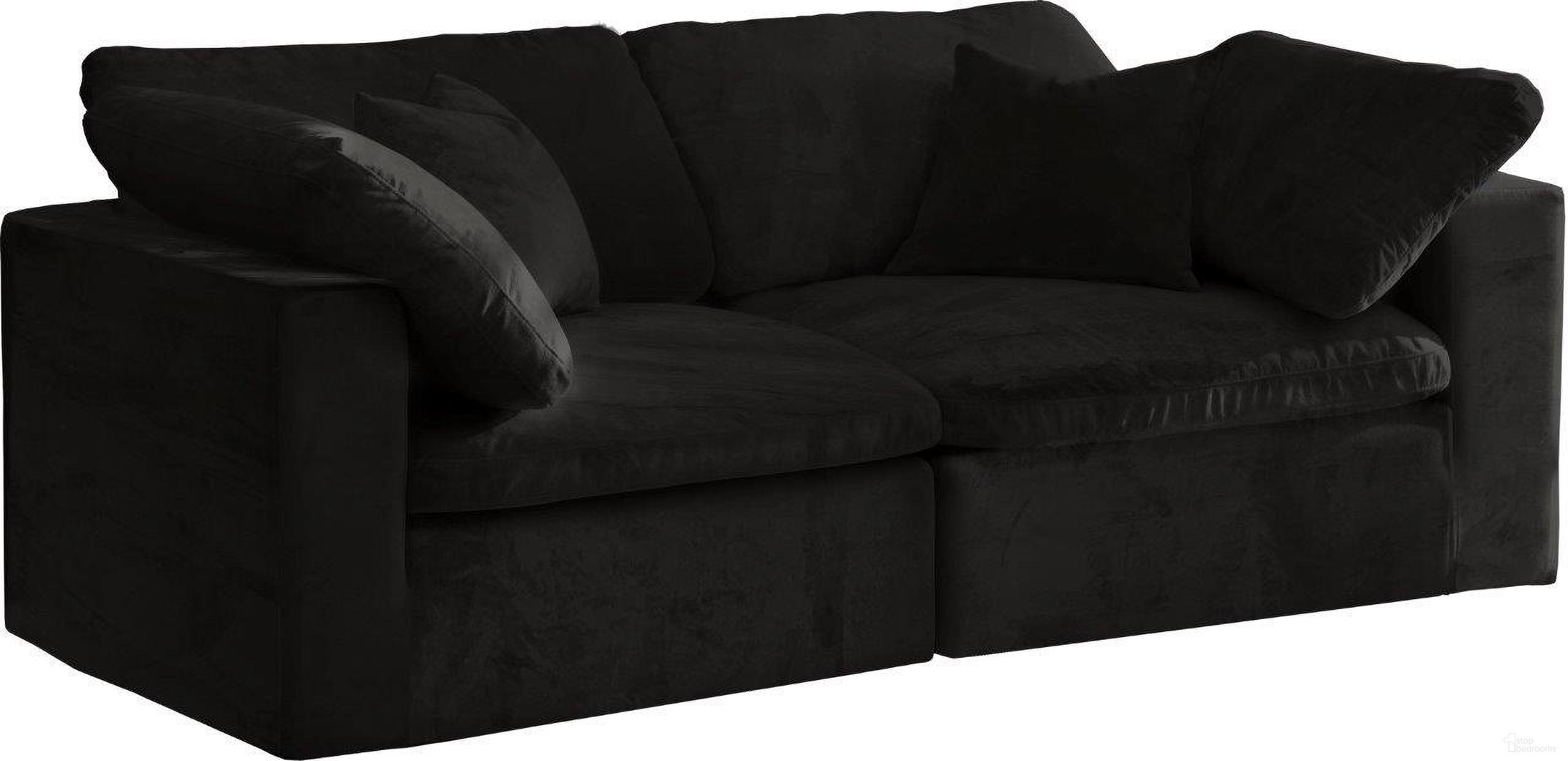 The appearance of Cozy Velvet Comfort 2 Seater Modular Sofa with Arm Support In Black designed by Meridian in the modern / contemporary interior design. This black piece of furniture was selected by 1StopBedrooms from Cozy Collection to add a touch of cosiness and style into your home. Sku: 634Black-Corner;634Black-Corner. Material: Velvet.