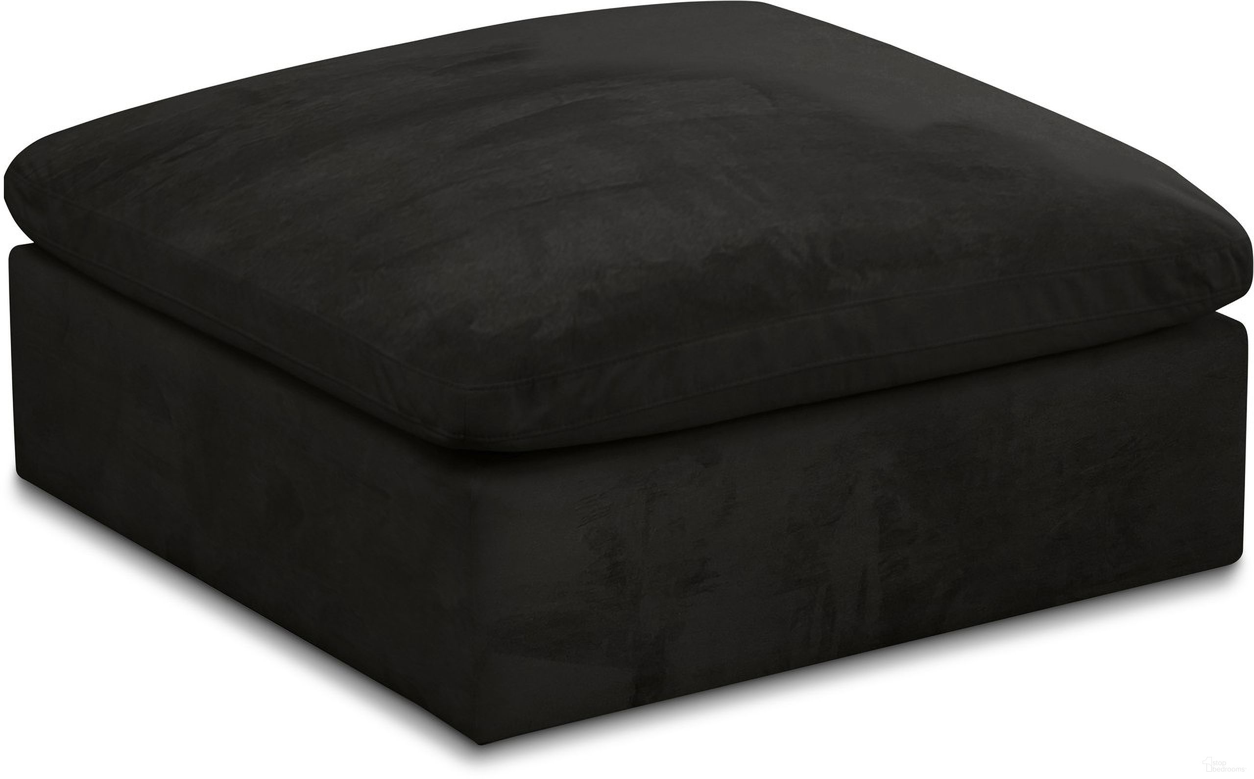 The appearance of Cozy Velvet Ottoman In Black designed by Meridian in the modern / contemporary interior design. This black piece of furniture was selected by 1StopBedrooms from Cozy Collection to add a touch of cosiness and style into your home. Sku: 634Black-Ott. Material: Velvet.