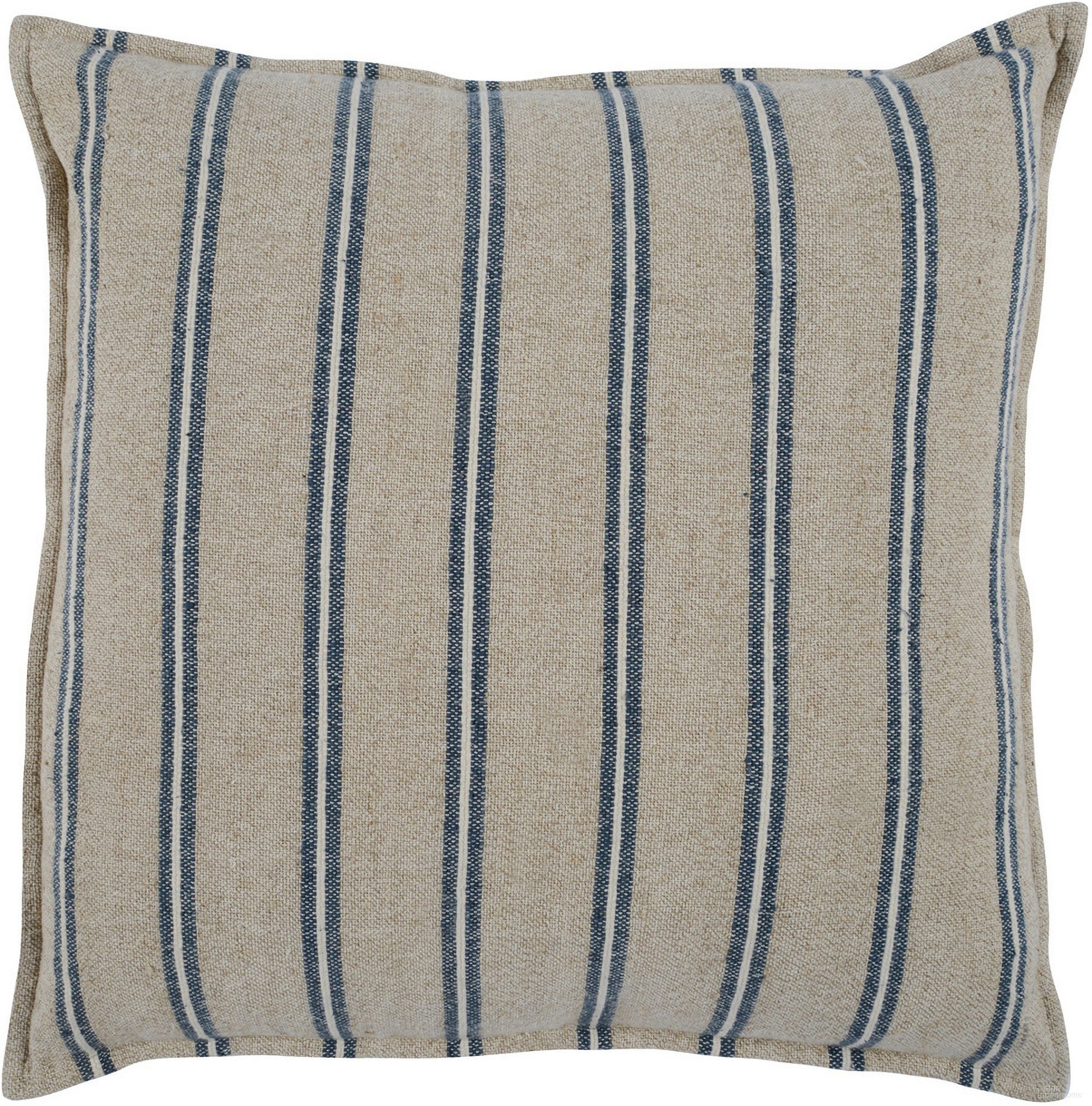 CP Delgada 26x26 Pillow In Natural and Blue