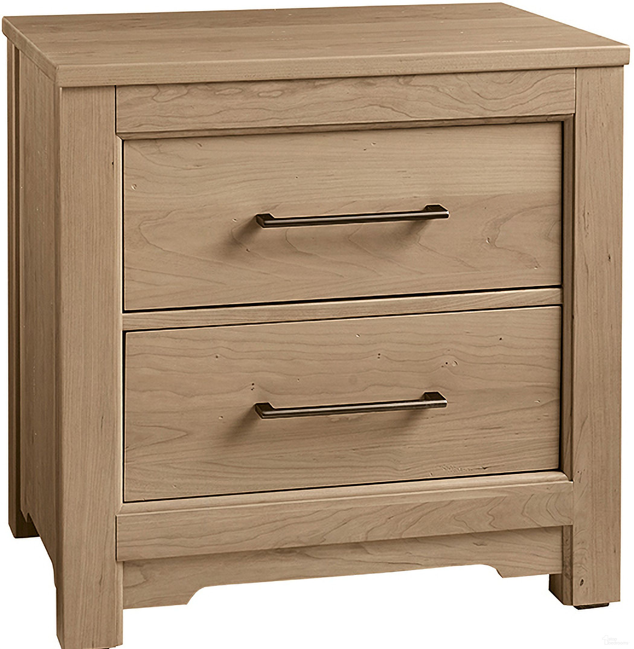 The appearance of Crafted 2 Drawer Nightstand In Bleached Cherry designed by Artisan & Post in the transitional interior design. This natural piece of furniture was selected by 1StopBedrooms from Crafted Cherry Collection to add a touch of cosiness and style into your home. Sku: 154-227. Material: Wood.