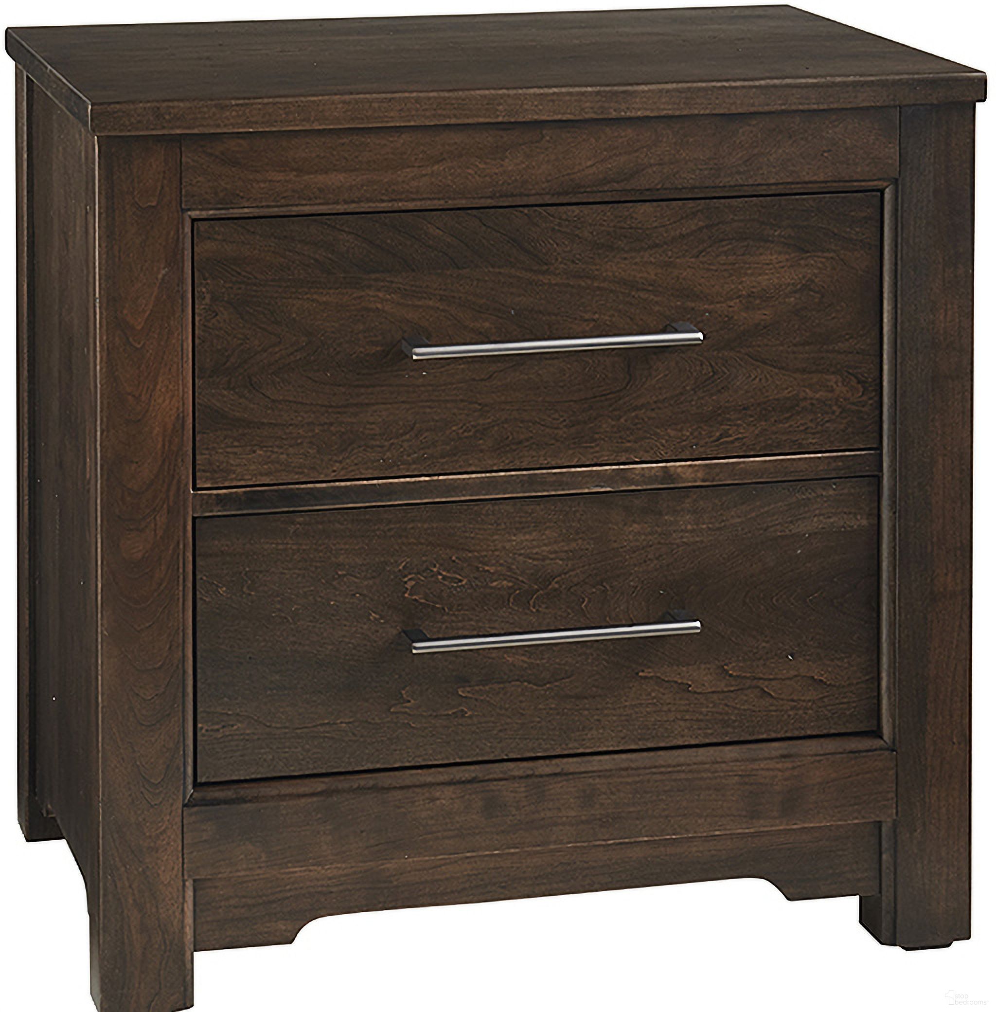 The appearance of Crafted 2 Drawer Nightstand In Dark Cherry designed by Artisan & Post in the transitional interior design. This dark cherry piece of furniture was selected by 1StopBedrooms from Crafted Cherry Collection to add a touch of cosiness and style into your home. Sku: 150-227. Material: Wood.