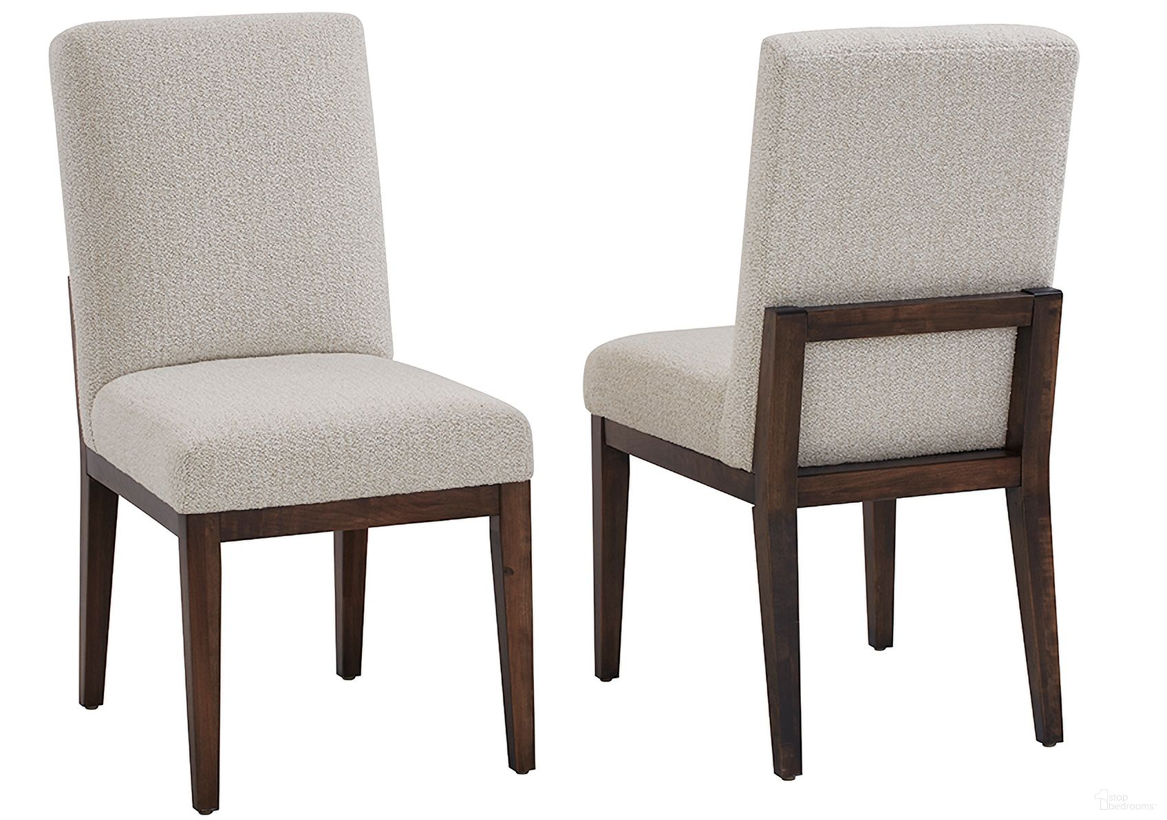 The appearance of Crafted Dark Cherry Upholstered Side Chair In Oatmeal Fabric designed by Artisan & Post in the transitional interior design. This oatmeal piece of furniture  was selected by 1StopBedrooms from Crafted Cherry Collection to add a touch of cosiness and style into your home. Sku: 150-030B. Material: Wood. Chair Type: Side Chair.