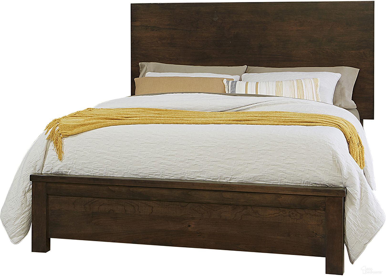 The appearance of Crafted King Plank Bed In Dark Cherry designed by Artisan & Post in the transitional interior design. This dark cherry piece of furniture was selected by 1StopBedrooms from Crafted Cherry Collection to add a touch of cosiness and style into your home. Sku: 150-669;150-966;150-933;MS-MS2. Bed Type: Panel Bed. Material: Wood. Bed Size: King.