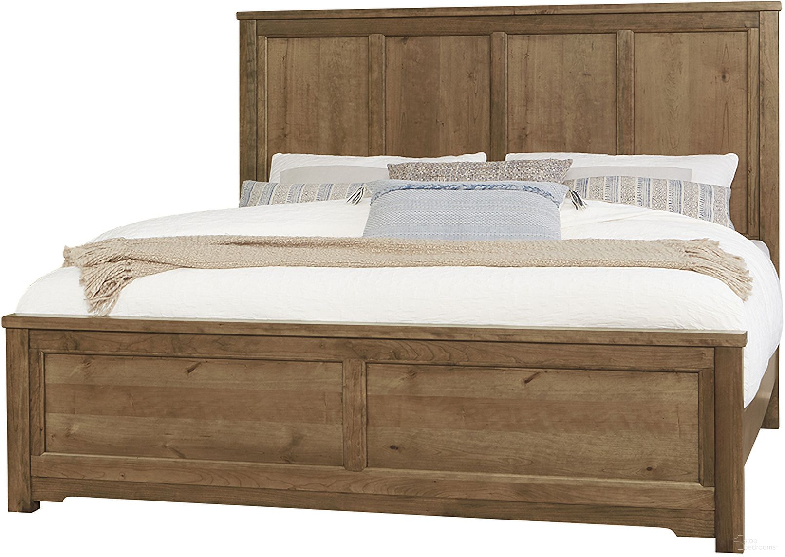The appearance of Crafted King Six Panel Bed In Medium Cherry designed by Artisan & Post in the traditional interior design. This medium cherry piece of furniture was selected by 1StopBedrooms from Crafted Cherry Collection to add a touch of cosiness and style into your home. Sku: 151-668;151-866;151-933;MS-MS2. Bed Type: Panel Bed. Material: Wood. Bed Size: King.
