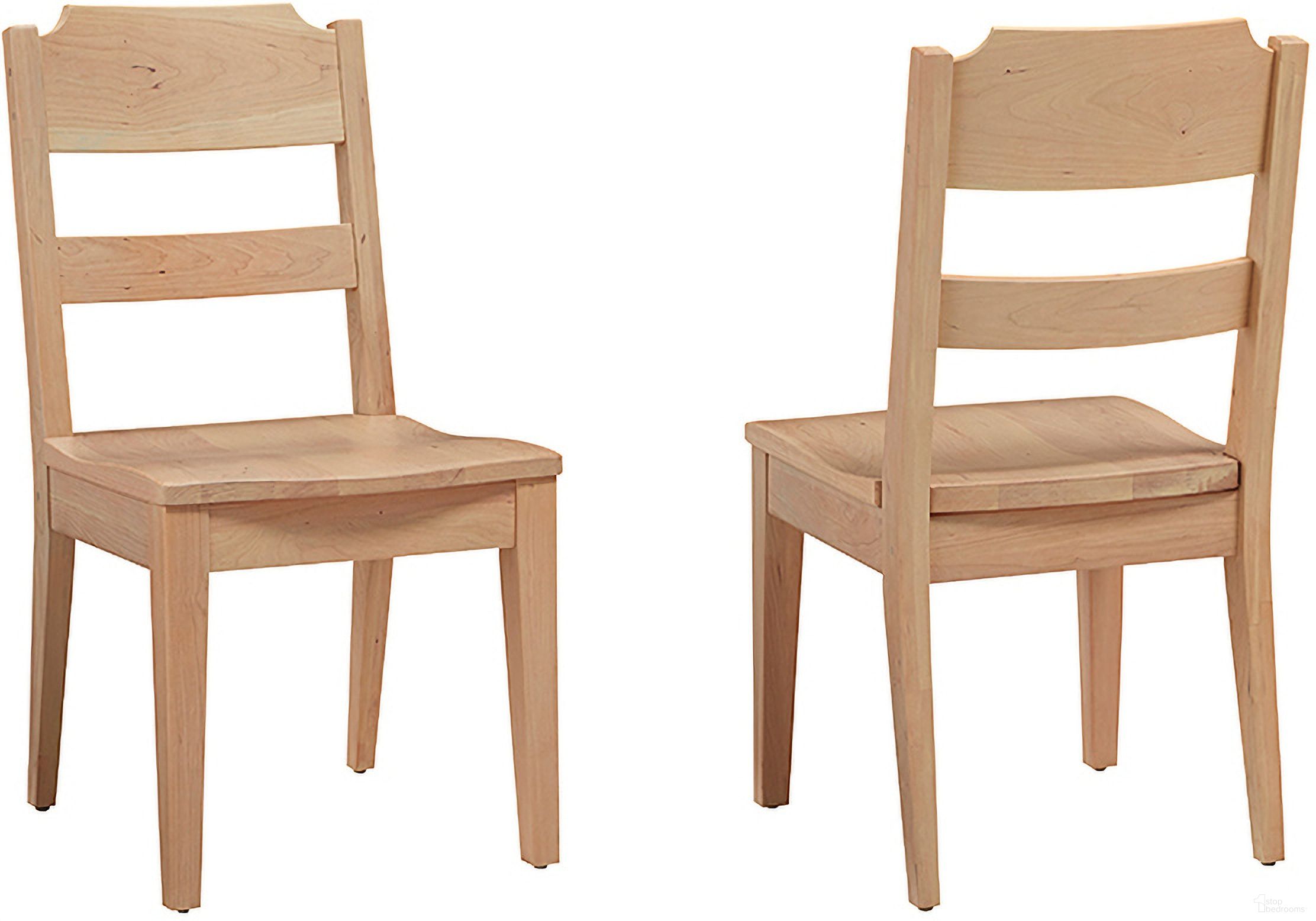 The appearance of Crafted Ladderback Side Chair In Cherry designed by Artisan & Post in the transitional interior design. This natural piece of furniture was selected by 1StopBedrooms from Crafted Cherry Collection to add a touch of cosiness and style into your home. Sku: 154-010. Material: Wood. Chair Type: Side Chair.
