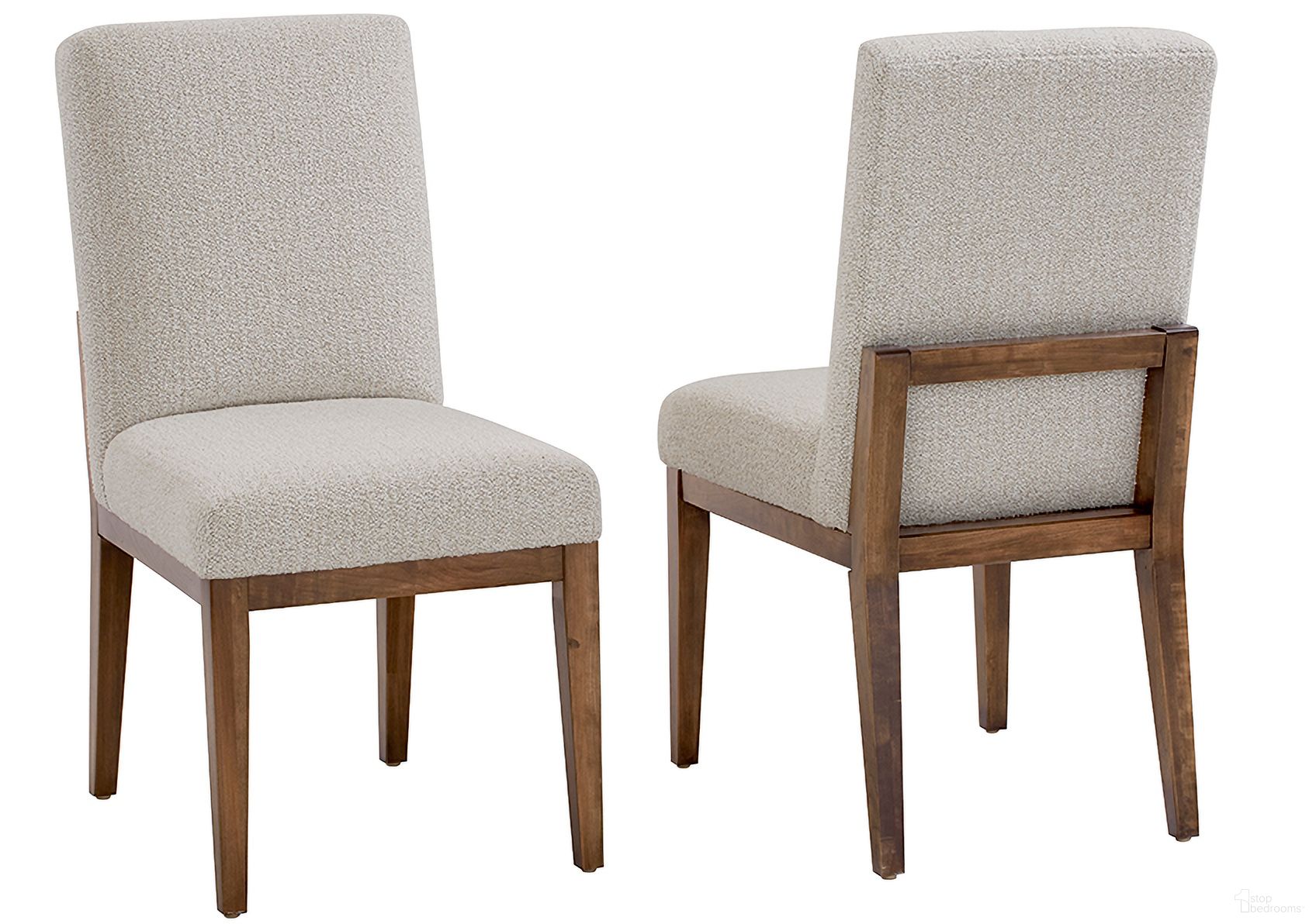 The appearance of Crafted Medium Cherry Upholstered Side Chair In Oatmeal Fabric designed by Artisan & Post in the transitional interior design. This oatmeal piece of furniture was selected by 1StopBedrooms from Crafted Cherry Collection to add a touch of cosiness and style into your home. Sku: 151-030B. Material: Wood. Chair Type: Side Chair.