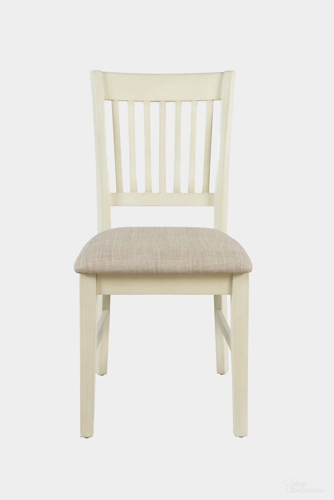 The appearance of Craftsman Slat Back Upholstered Desk Chair In Antique Cream designed by Jofran in the transitional interior design. This antique cream piece of furniture  was selected by 1StopBedrooms from Craftsman Collection to add a touch of cosiness and style into your home. Sku: 675-370KD. Material: Acacia.