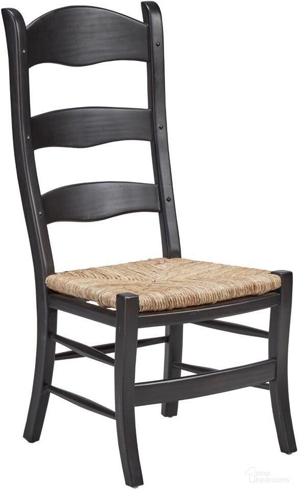 The appearance of Crawford Ladderback Side Chair Set of 2 designed by Furniture Classics in the transitional interior design. This black piece of furniture  was selected by 1StopBedrooms from Crawford Collection to add a touch of cosiness and style into your home. Sku: 1512AB77. Material: Wood. Chair Type: Side Chair.