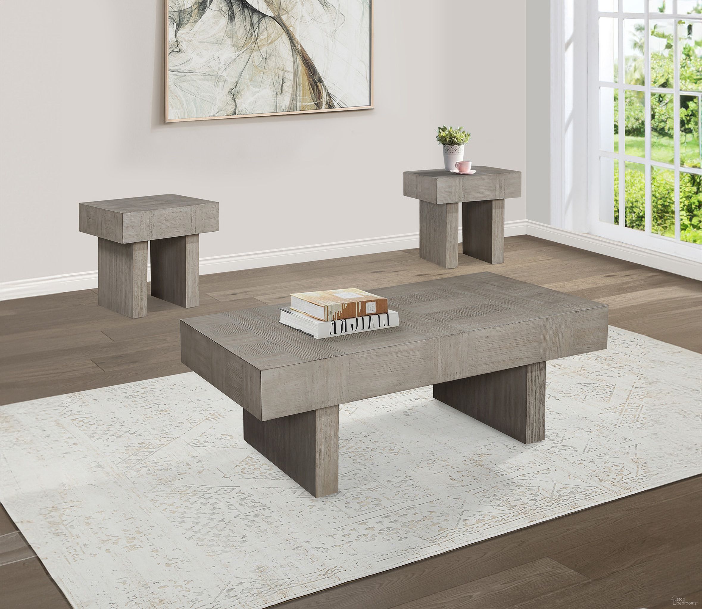 The appearance of Crawley Occasional Table Set In Gray designed by Crown Mark in the transitional interior design. This gray piece of furniture was selected by 1StopBedrooms from Crawley Collection to add a touch of cosiness and style into your home. Sku: 4214-01;4214-02. Material: MDF.