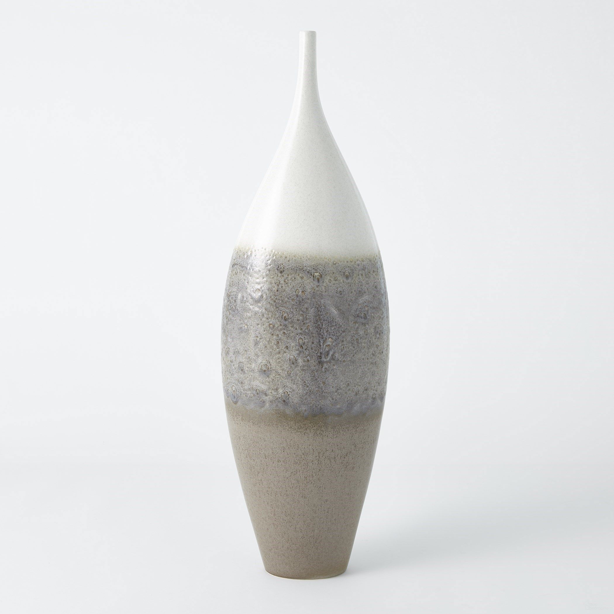 Cream Rises Large Vase In Blue