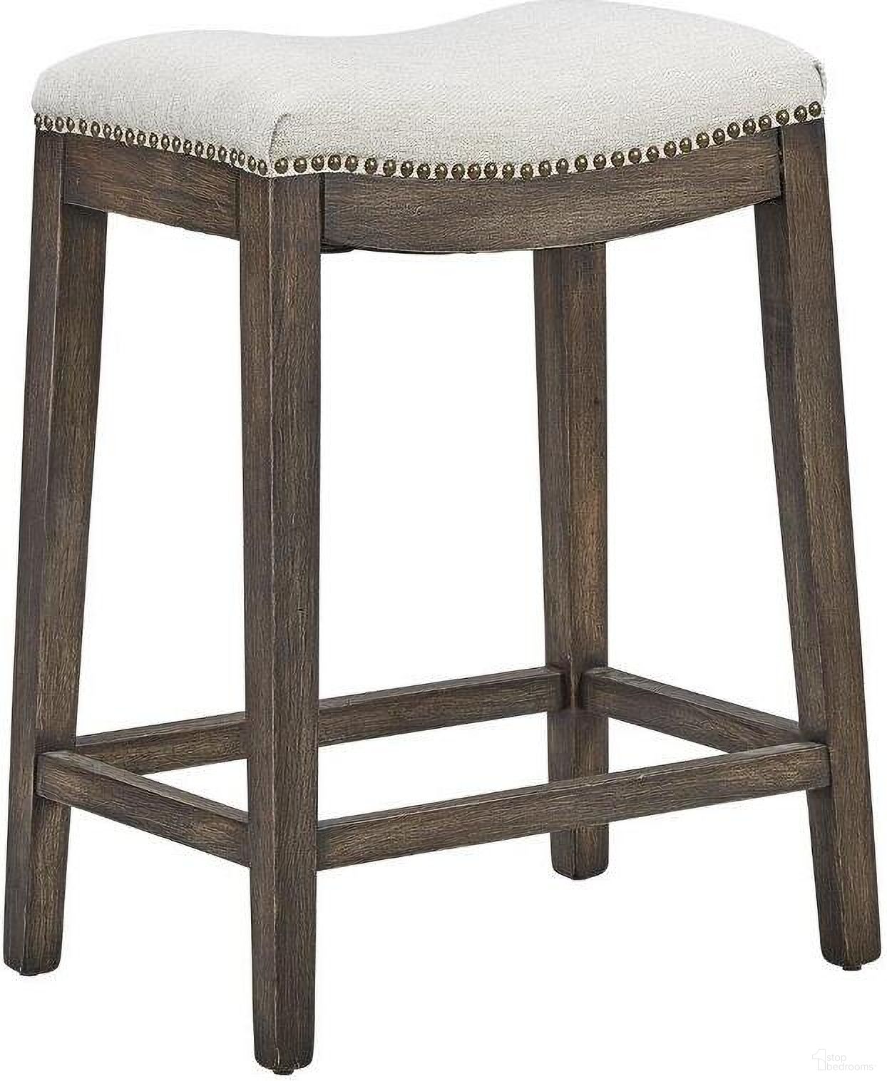 The appearance of Creams Counter Stool designed by Furniture Classics in the transitional interior design. This taupe piece of furniture  was selected by 1StopBedrooms from  to add a touch of cosiness and style into your home. Sku: 20-338. Material: Wood.