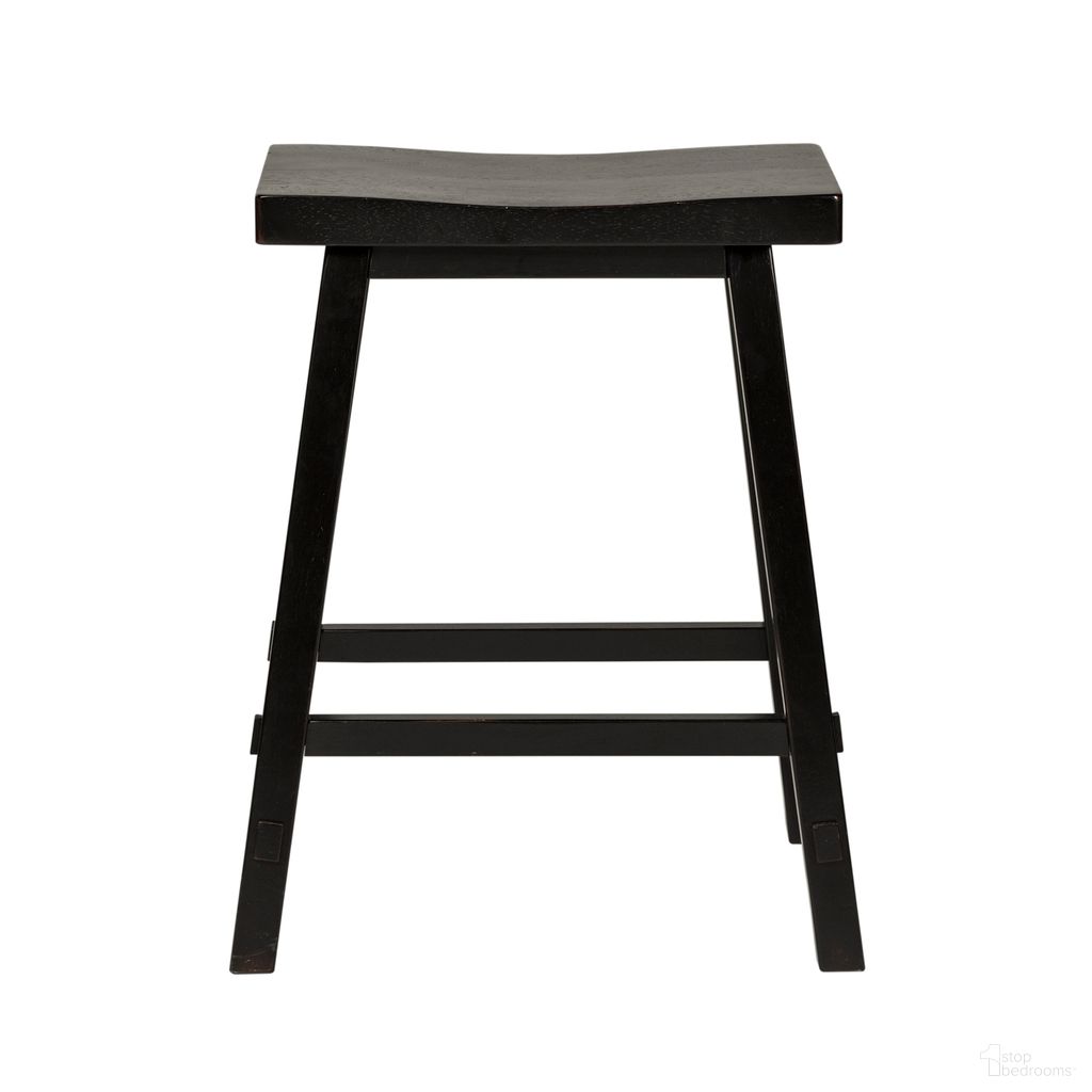 The appearance of Creations II Black 24 Inch Sawhorse Barstool designed by Liberty in the country / farmhouse interior design. This black piece of furniture was selected by 1StopBedrooms from Creations Collection to add a touch of cosiness and style into your home. Sku: 48-B1824. Material: Wood.