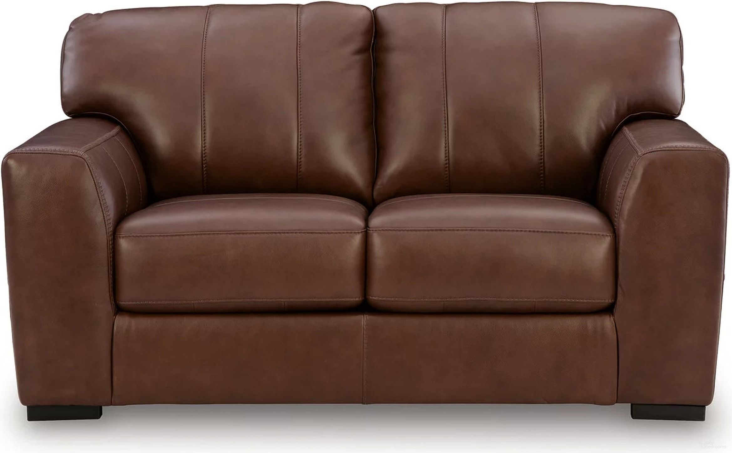 The appearance of Creazzo Loveseat In Canyon designed by Signature Design by Ashley in the modern / contemporary interior design. This canyon piece of furniture was selected by 1StopBedrooms from Creazzo Collection to add a touch of cosiness and style into your home. Sku: NC7290735. Material: Leather Match.
