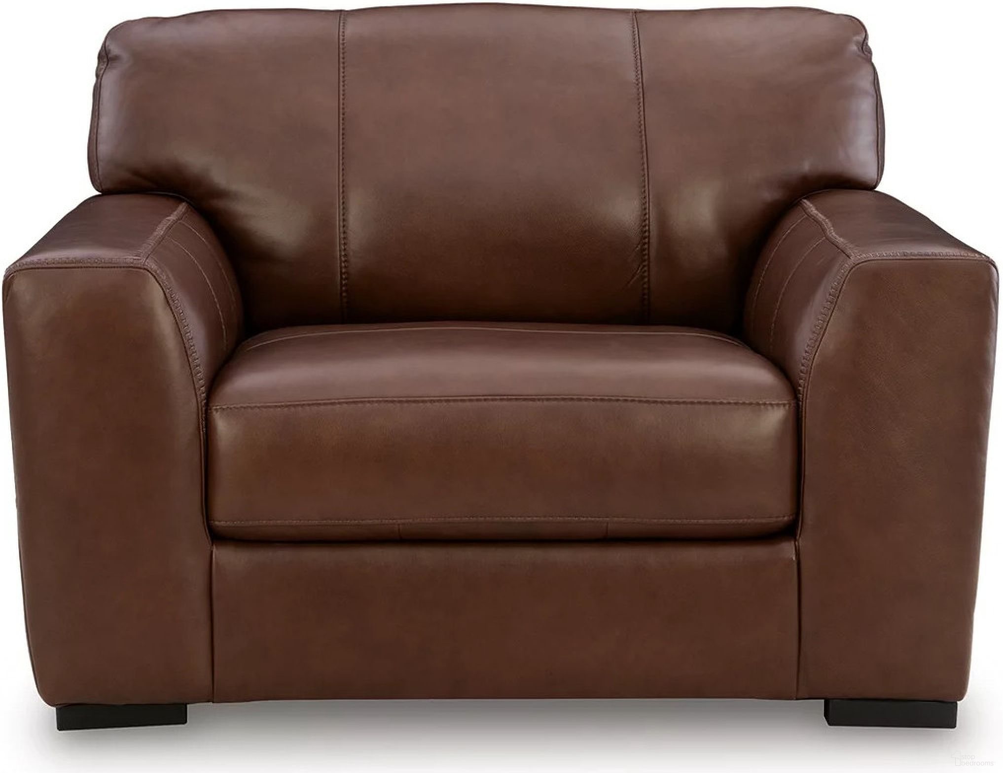 The appearance of Creazzo Oversized Chair In Canyon designed by Signature Design by Ashley in the modern / contemporary interior design. This canyon piece of furniture  was selected by 1StopBedrooms from Creazzo Collection to add a touch of cosiness and style into your home. Sku: NC7290723. Material: Leather Match.