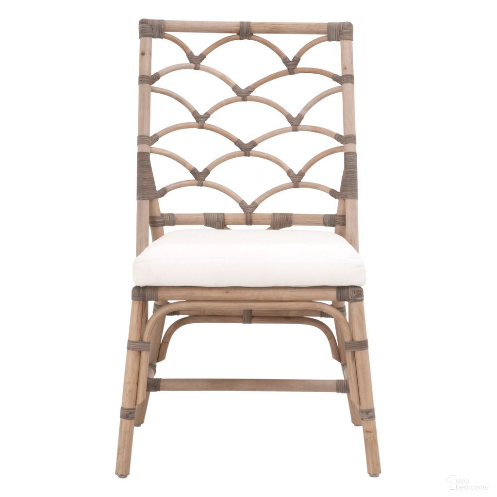 The appearance of Crescent Dining Chair In Matte Gray Rattan - Set of 2 designed by Essentials For Living in the transitional interior design. This matte gray rattan piece of furniture was selected by 1StopBedrooms from Sel De Mer Collection to add a touch of cosiness and style into your home. Sku: 3635.MG-MG/BLCH. Material: Rattan. Chair Type: Side Chair.