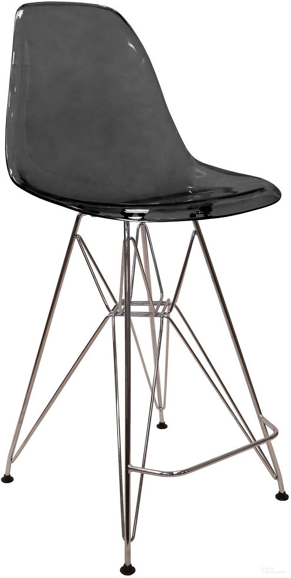 The appearance of Cresco Acrylic Barstool In Transparent Black designed by LeisureMod in the modern / contemporary interior design. This transparent black piece of furniture was selected by 1StopBedrooms from Cresco Collection to add a touch of cosiness and style into your home. Sku: CB30TBL. Material: Acrylic.