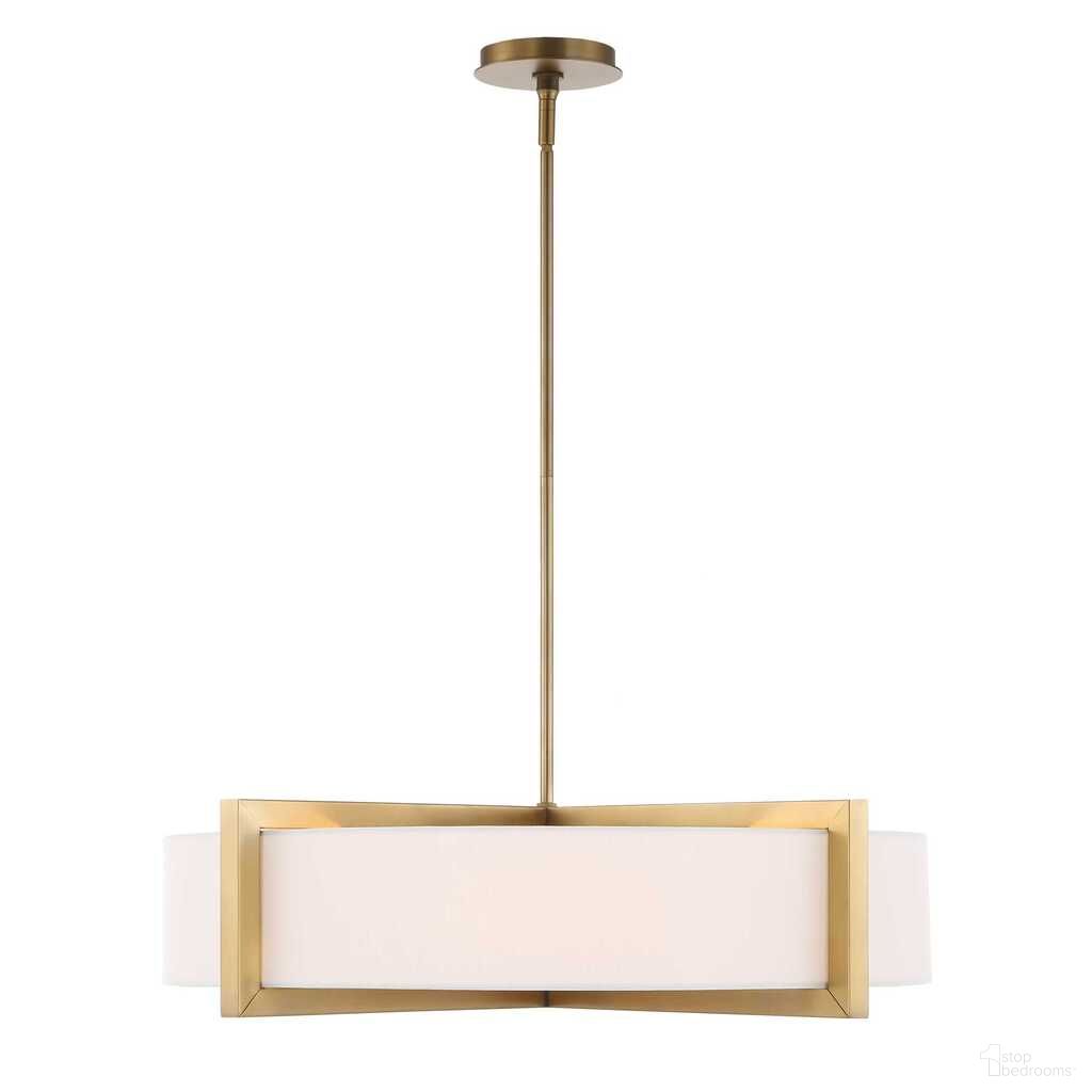 The appearance of Cresson 4 Light Drum Pendant In White and Brass designed by Uttermost in the coastal interior design. This white/brass piece of furniture was selected by 1StopBedrooms from Cresson Collection to add a touch of cosiness and style into your home. Sku: 21637. Material: Iron.