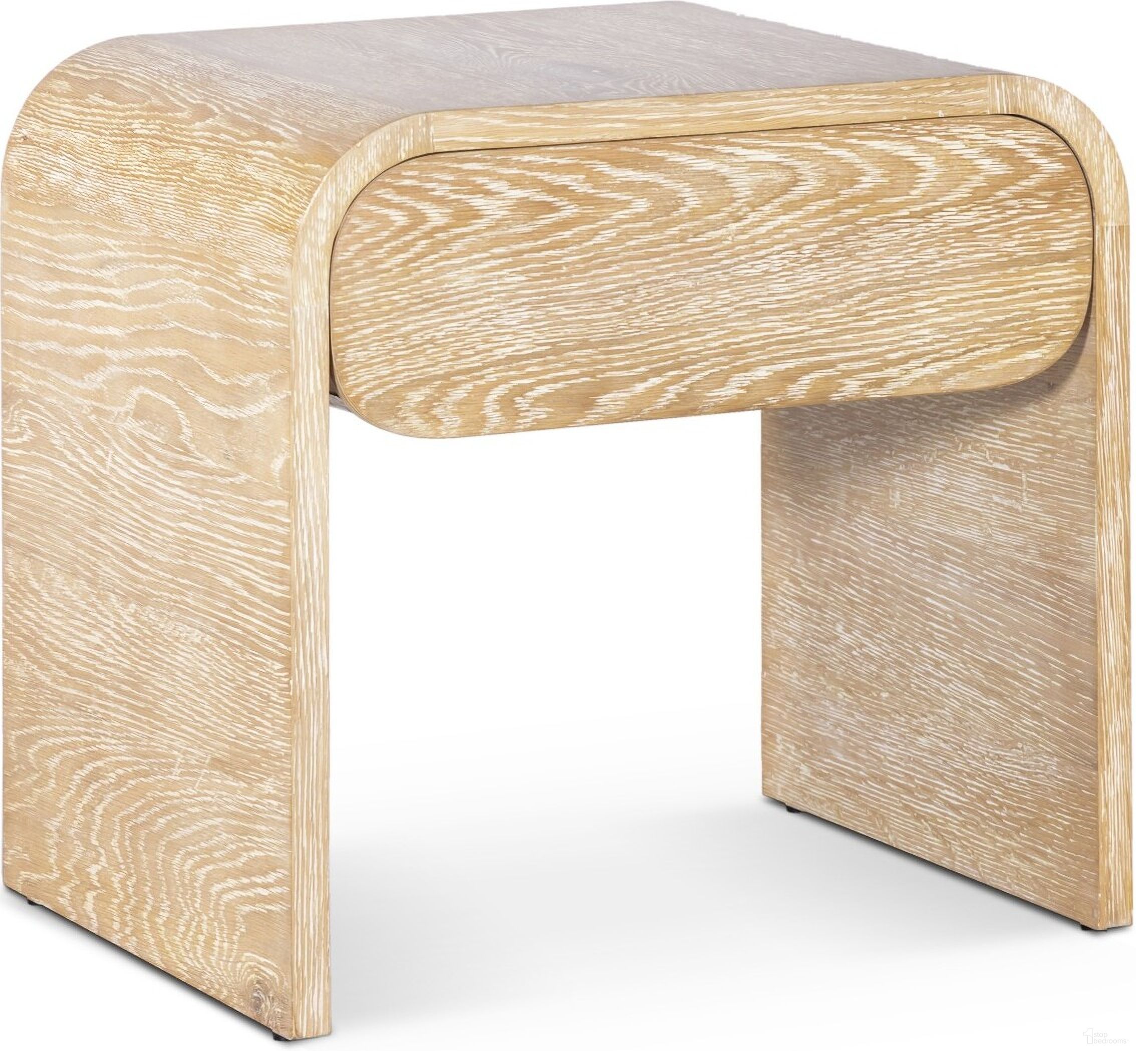 The appearance of Cresthill Night Stand In White Oak designed by Meridian in the transitional interior design. This oak piece of furniture  was selected by 1StopBedrooms from Cresthill Collection to add a touch of cosiness and style into your home. Sku: 862-NS. Material: Plywood.