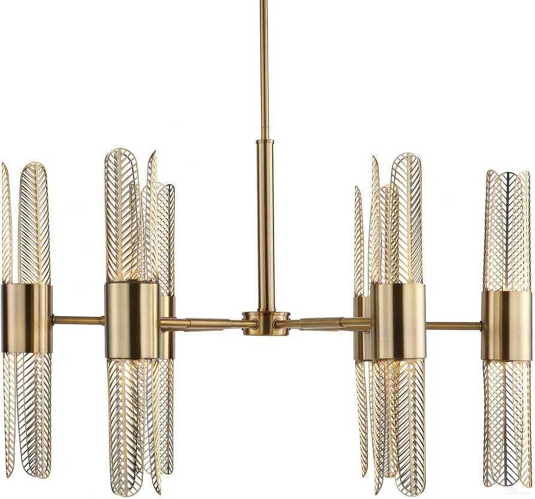The appearance of Cret 12 Light Chandelier In Brass designed by Uttermost in the industrial interior design. This brass piece of furniture was selected by 1StopBedrooms from Cret Collection to add a touch of cosiness and style into your home. Sku: 21391. Material: Steel.