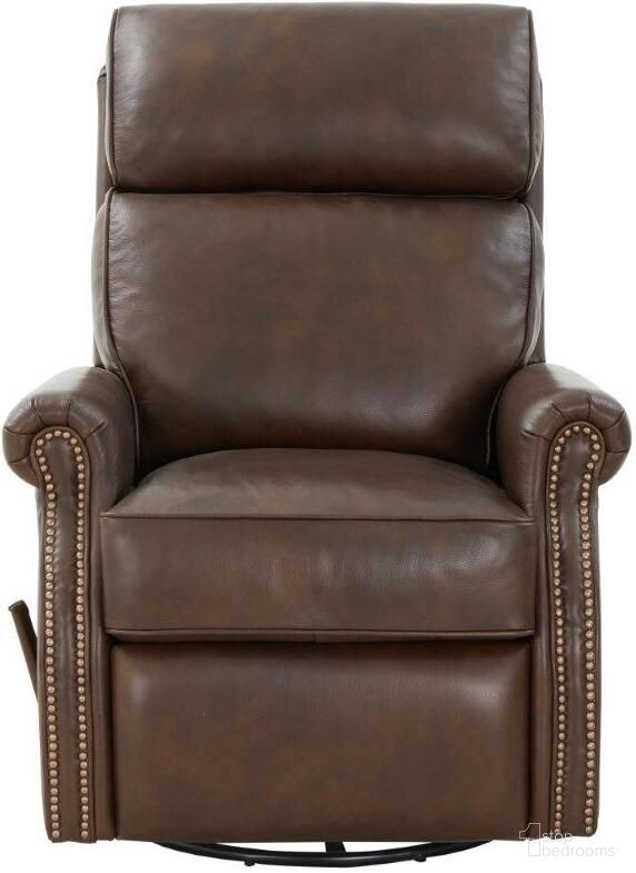 The appearance of Crews Swivel Glider Recliner In Ashford Walnut designed by BarcaLounger in the modern / contemporary interior design. This walnut piece of furniture was selected by 1StopBedrooms from Crews Collection to add a touch of cosiness and style into your home. Sku: 84001562587. Material: Leather.