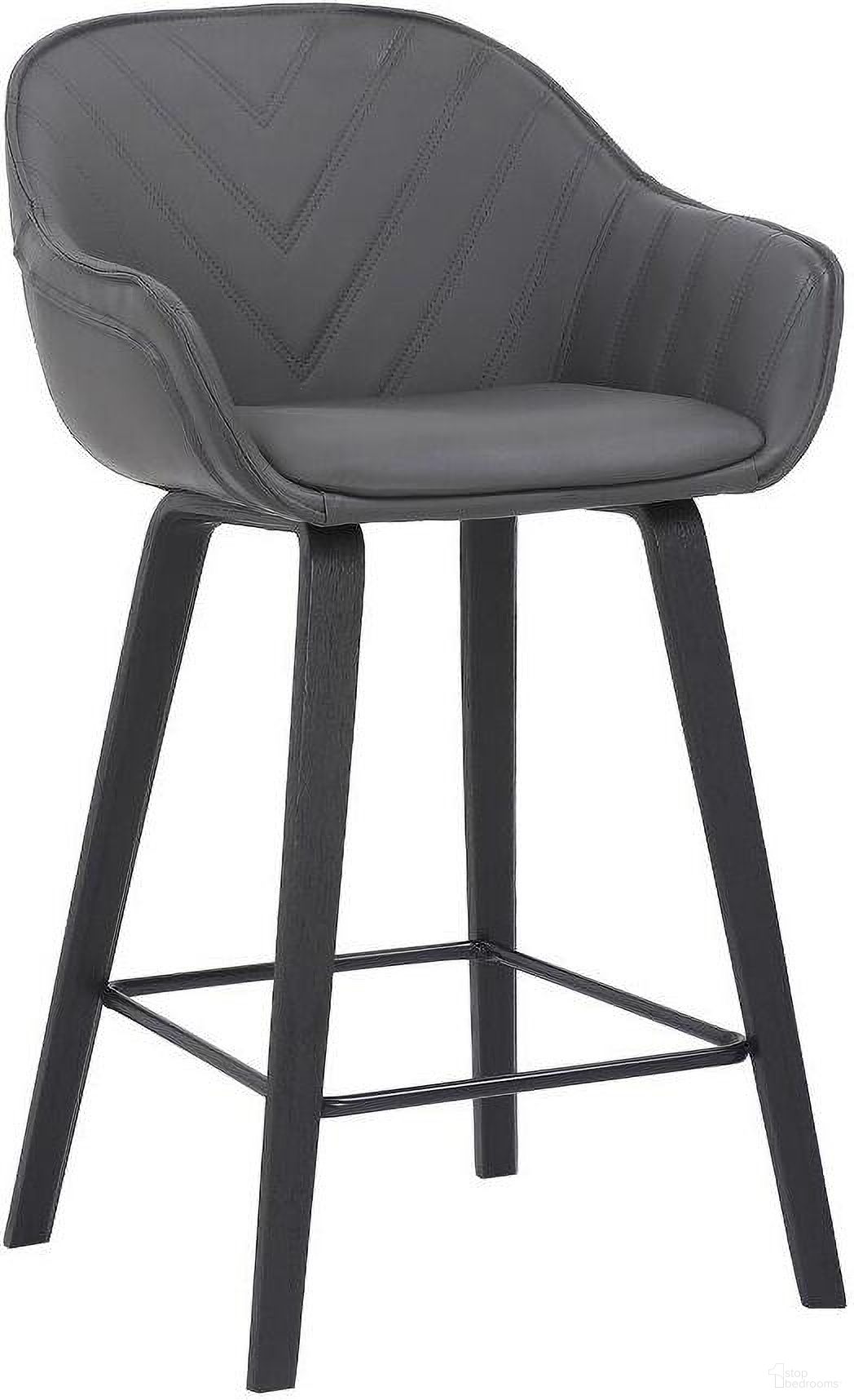 Crimson 26 Inch Faux Leather And Wood Bar And Counter Height Stool